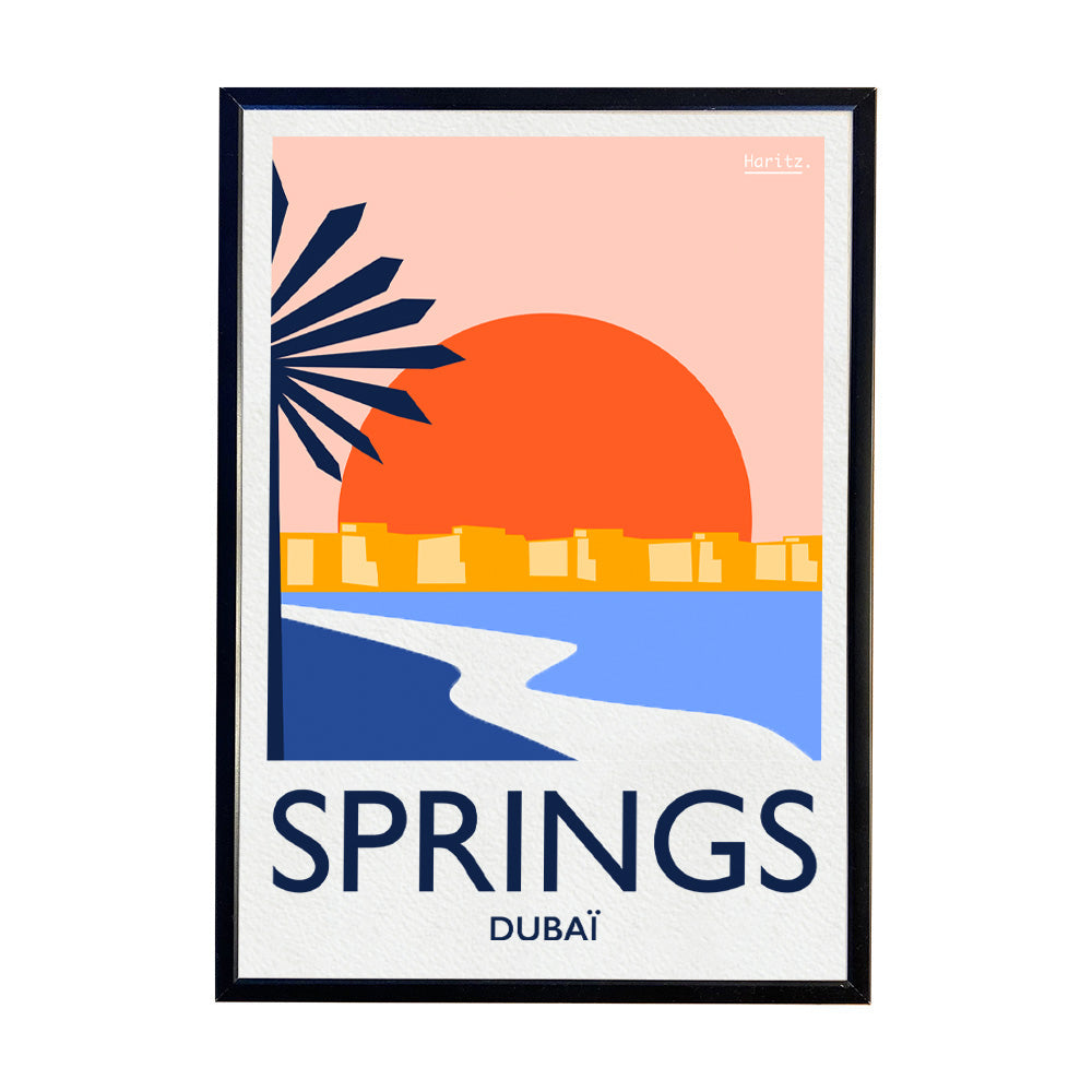 Affiche SPRINGS - Dubaï - (limitée)