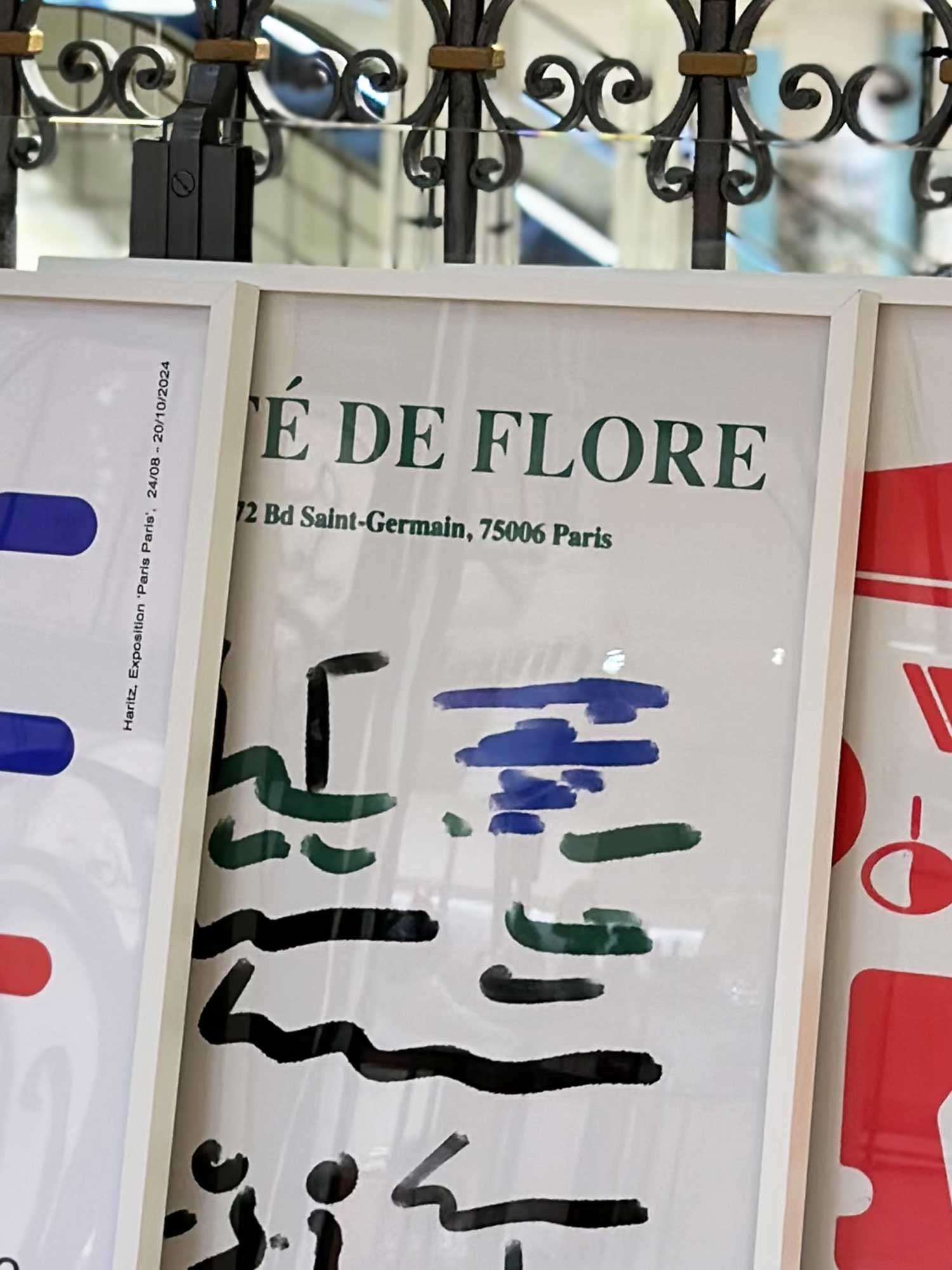 Affiche Café de Flore - Paris