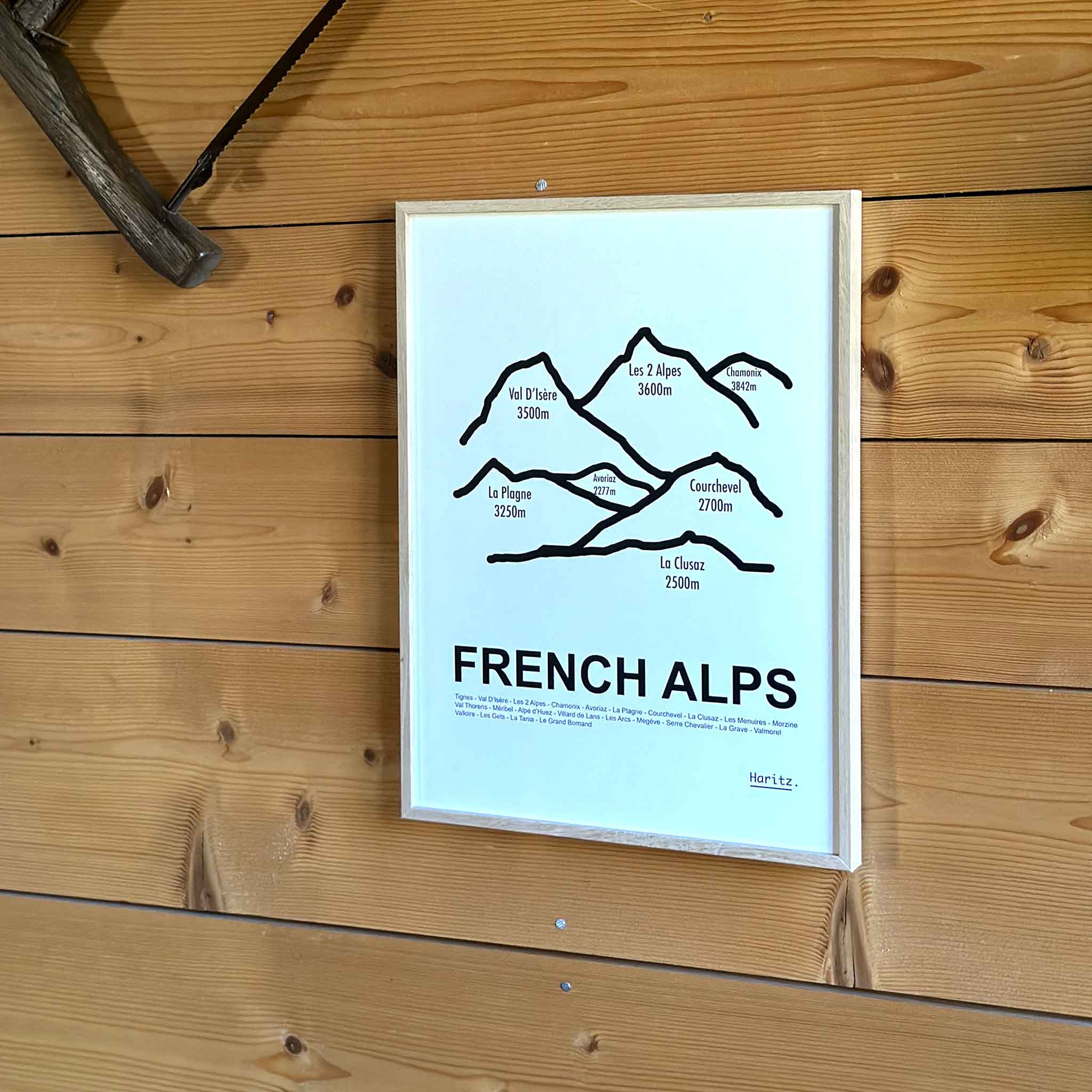 Affiche FRENCH ALPS