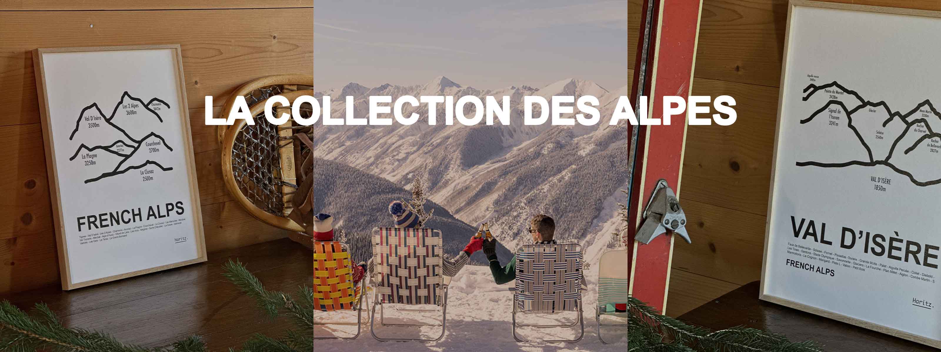 Affiches des Alpes Haritz - décoration montagne