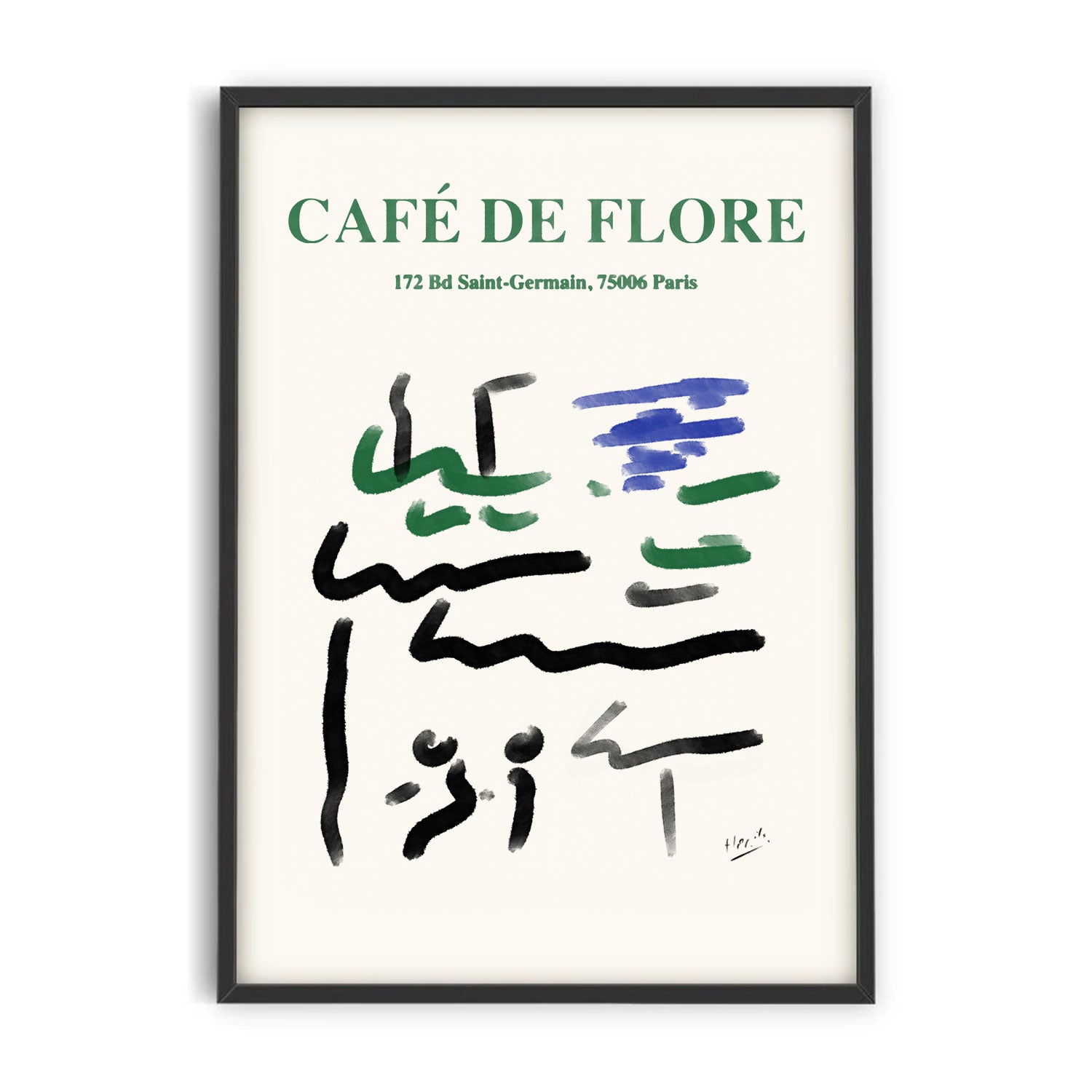 Affiche Café de Flore - Paris