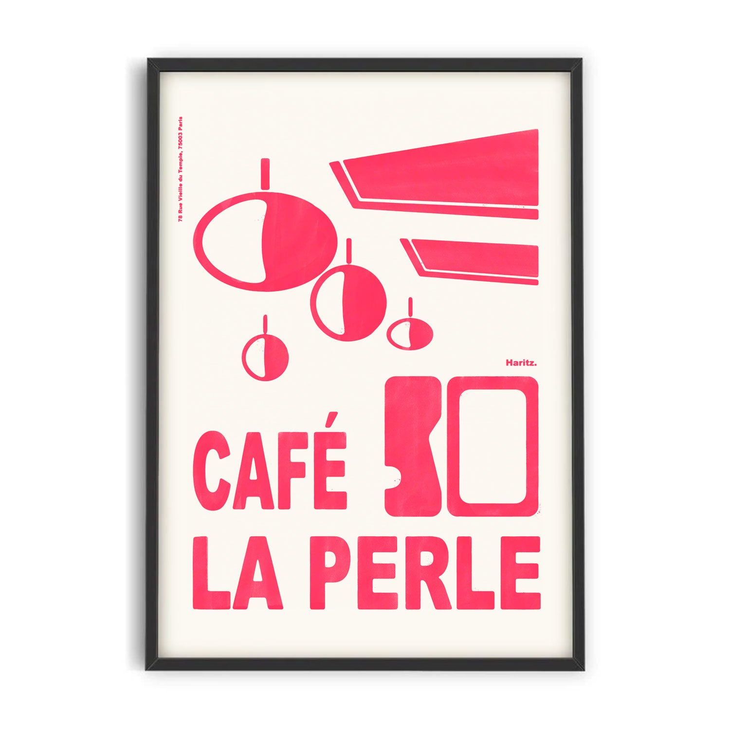 Affiche Café La Perle
