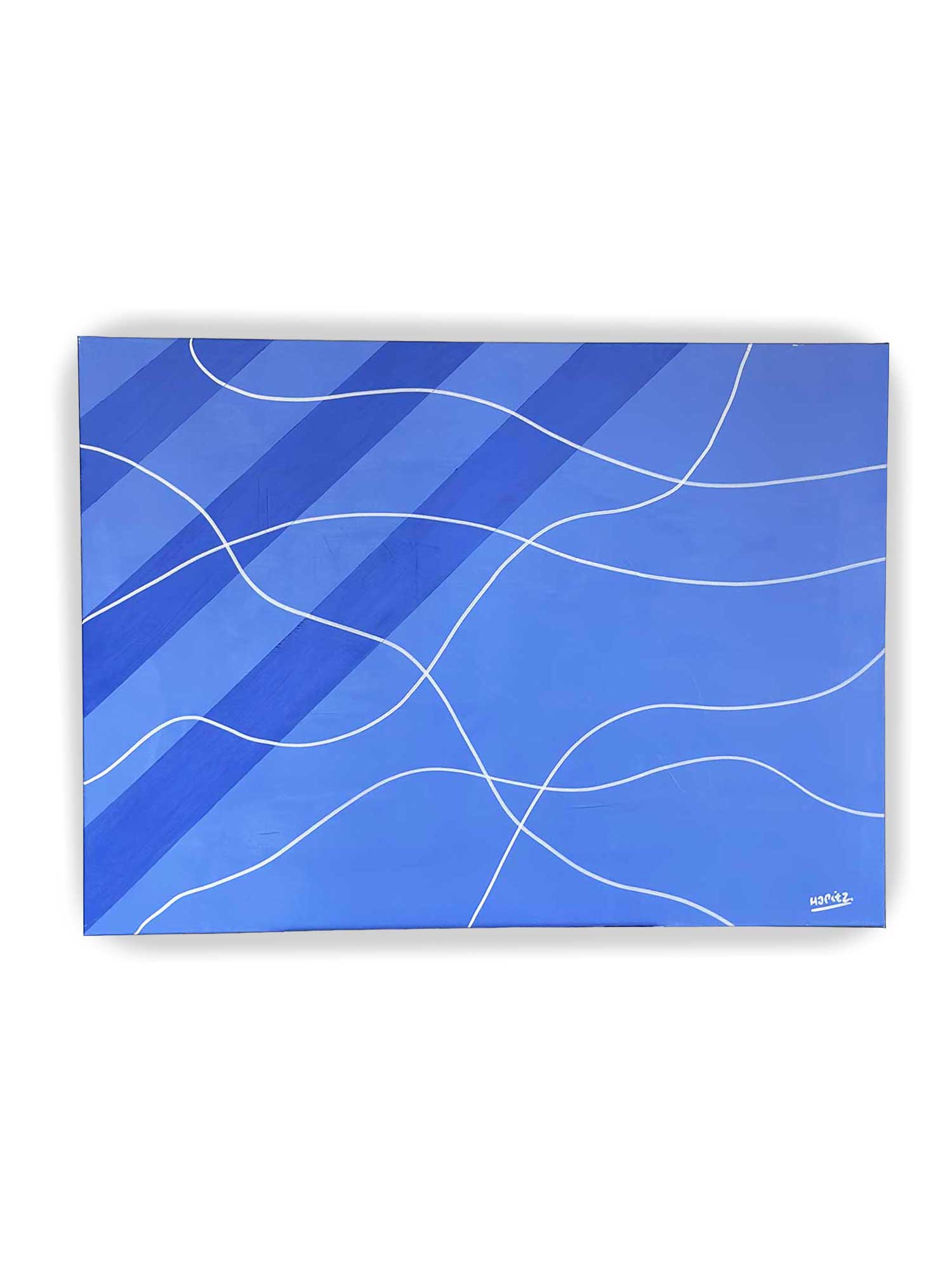 Pool steps #1, huile sur toile