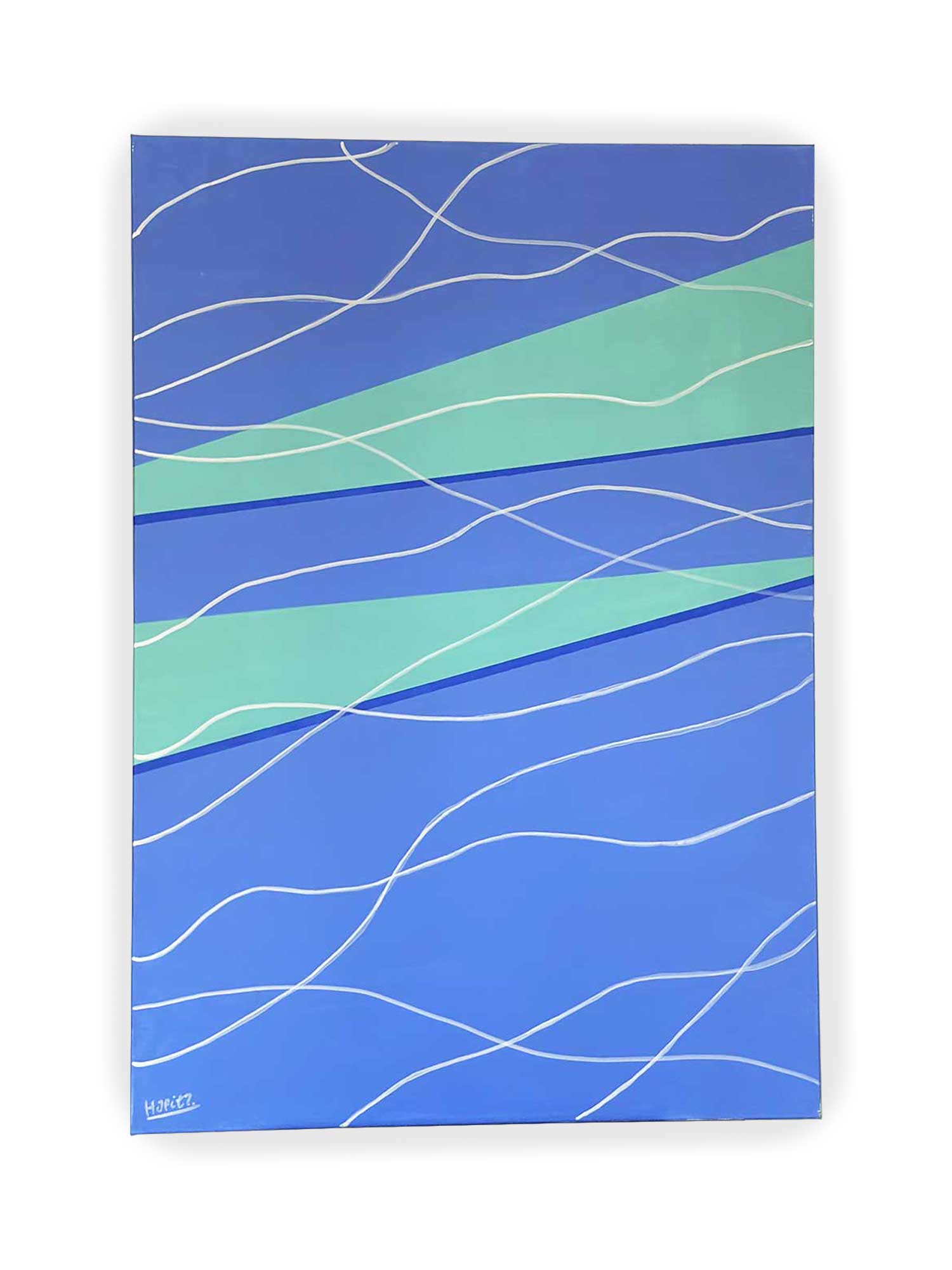 Pool steps #2, huile sur toile