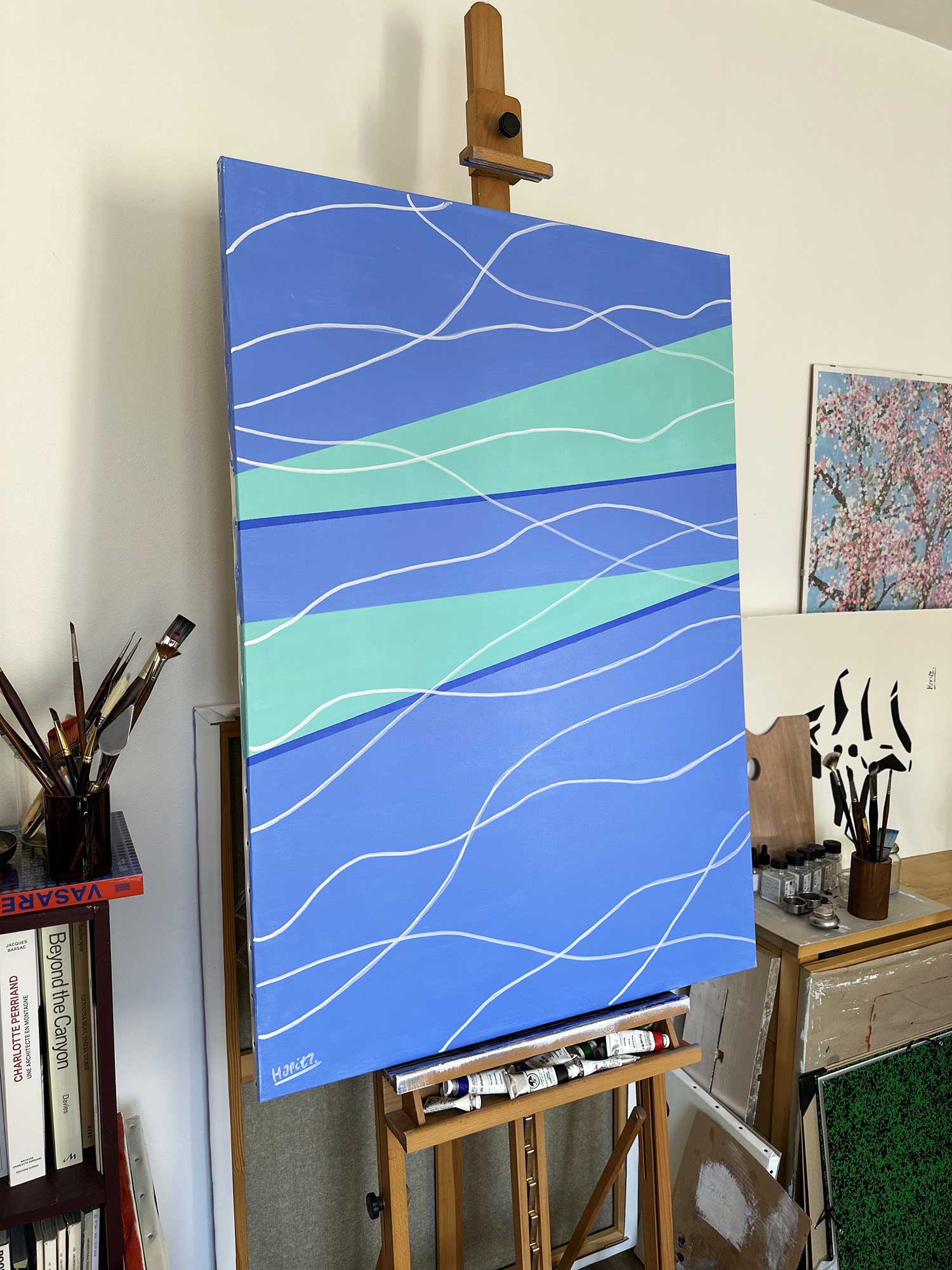 Pool steps #2, huile sur toile