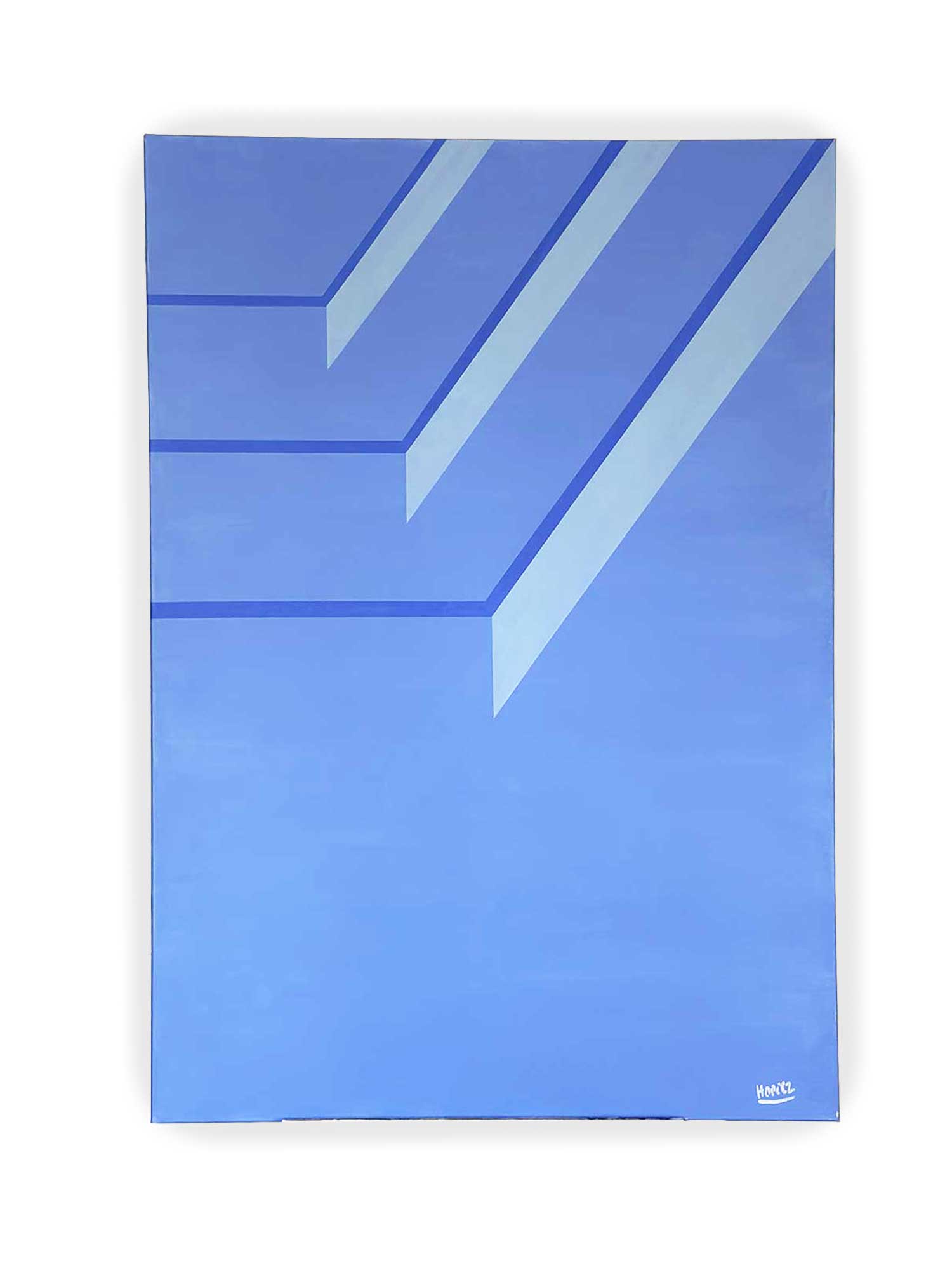 Pool steps #3, huile sur toile