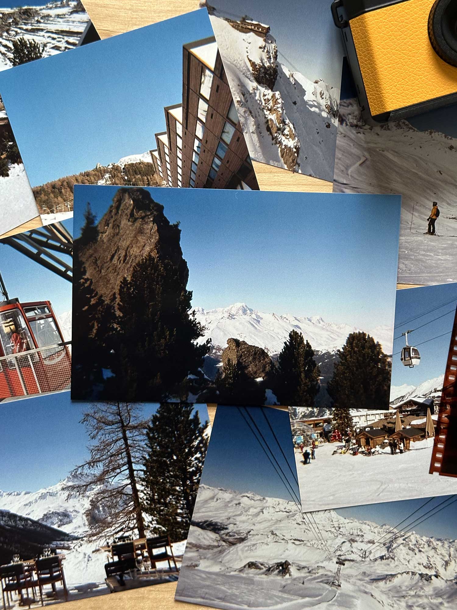 Photographie argentique Haritz du mont blanc, vu depuis les Arcs 1600