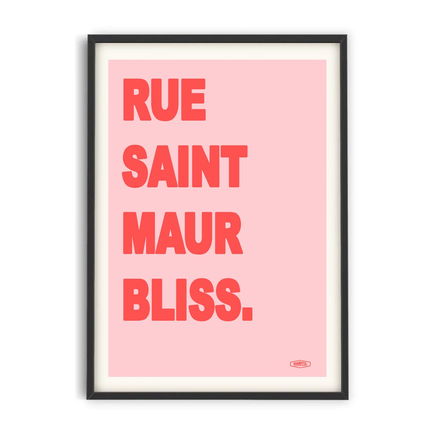 Affiche RUE SAINT-MAUR BLISS