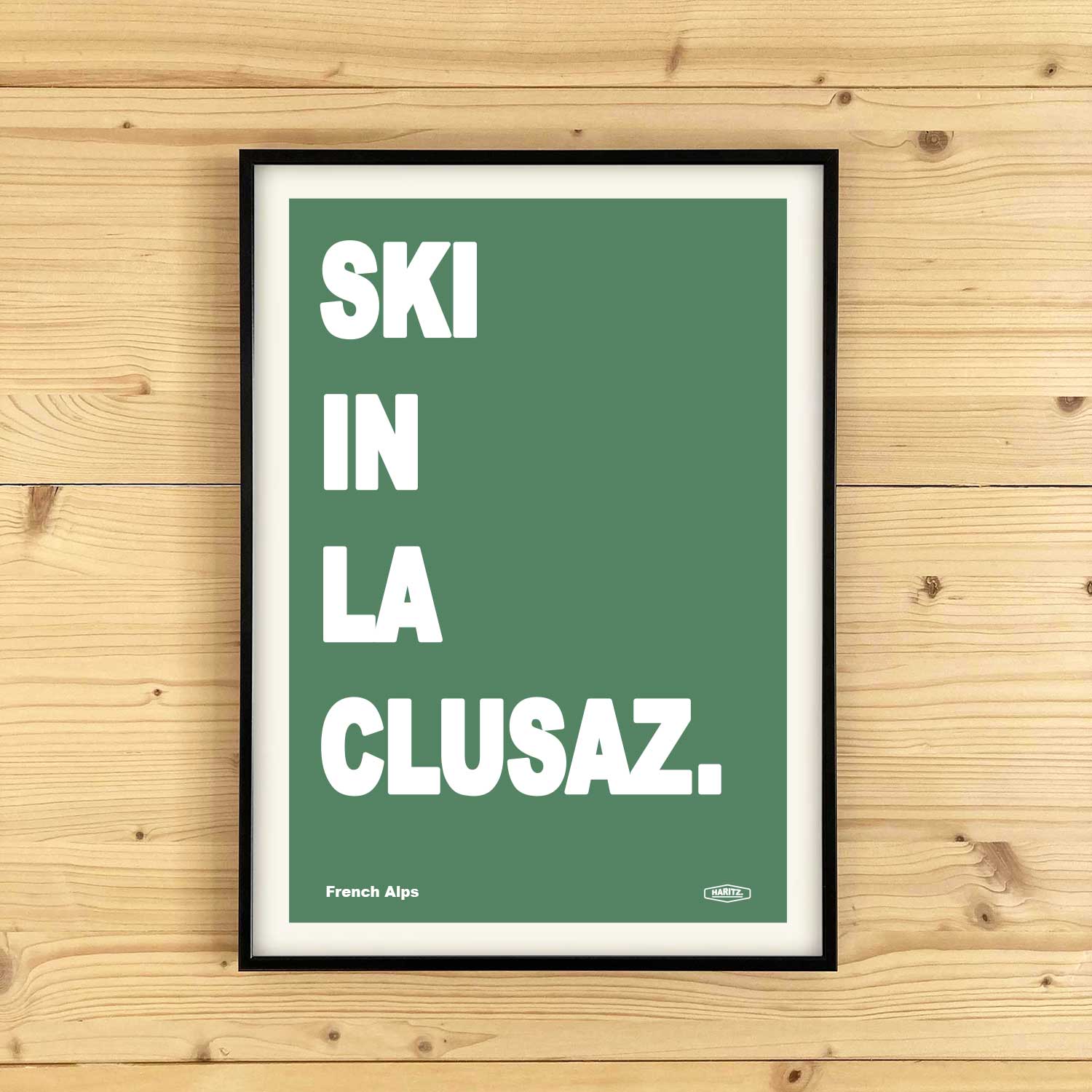 Affiche SKI IN LA CLUSAZ