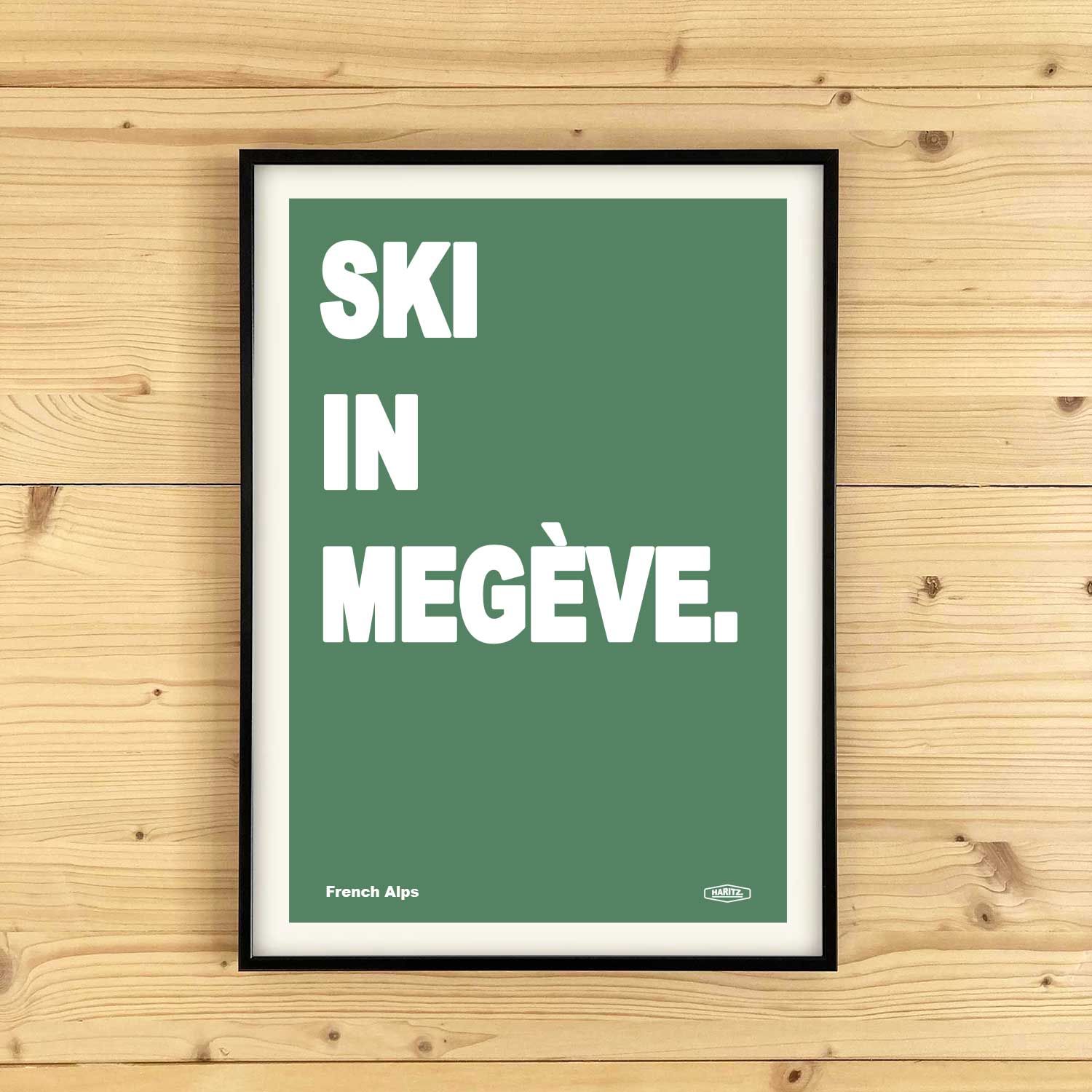 Affiche SKI IN MEGÈVE