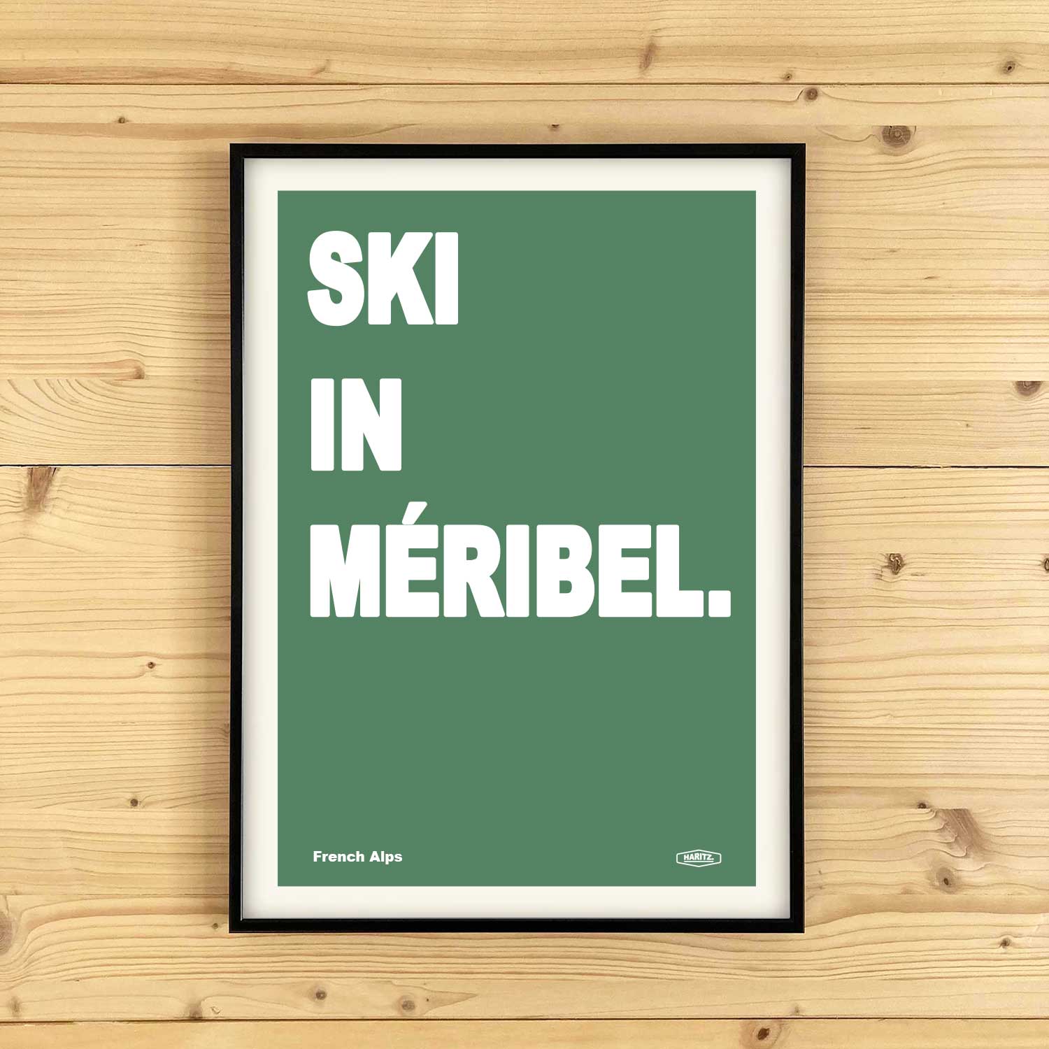 Affiche SKI IN MÉRIBEL