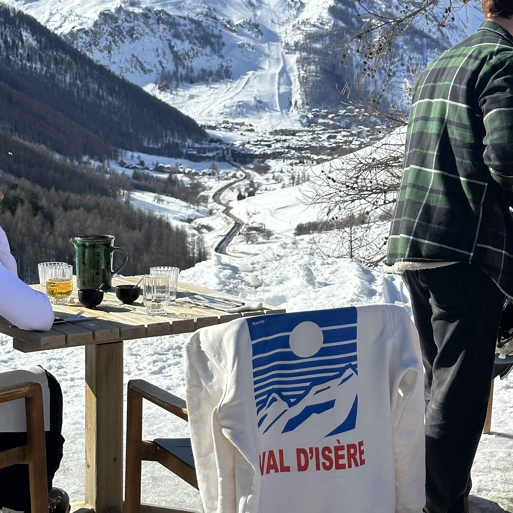 Sweat-shirt Val d'Isère - crème