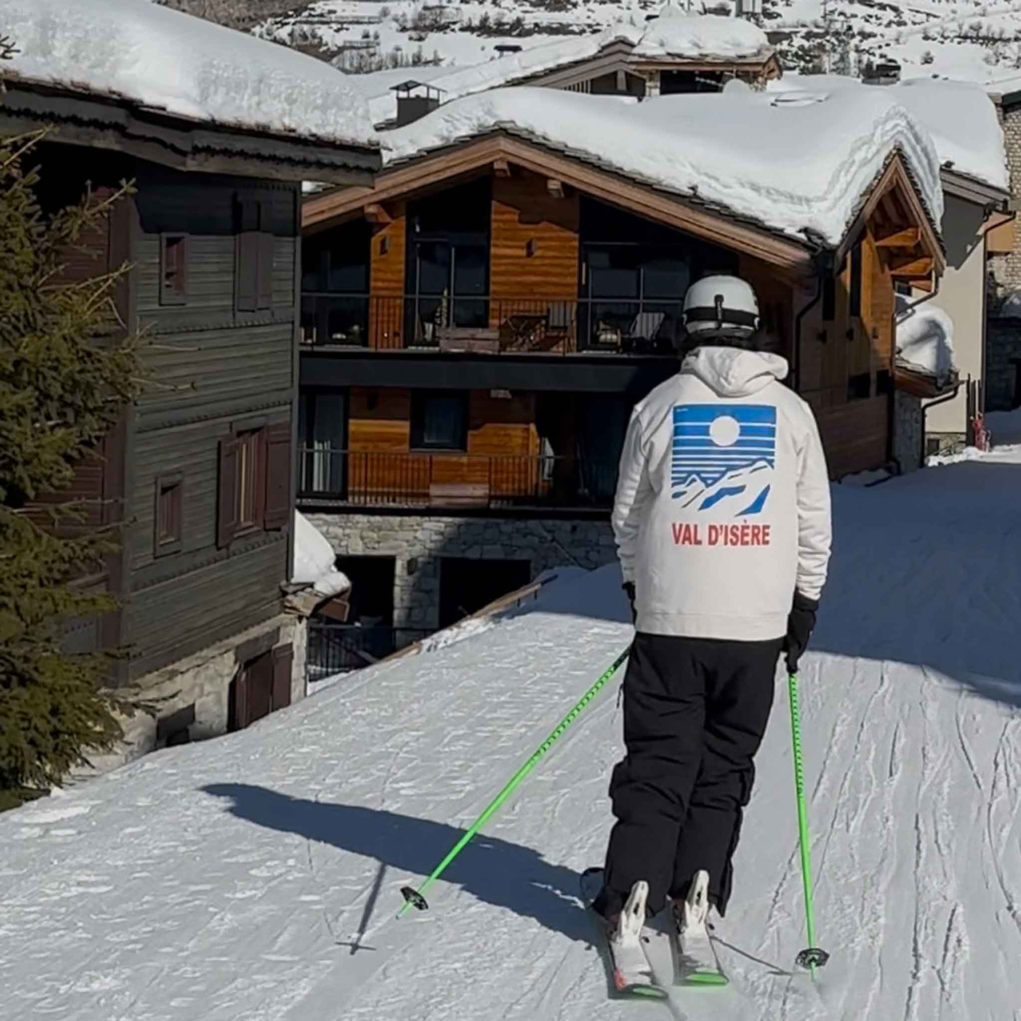 Sweat-shirt Val d'Isère - crème