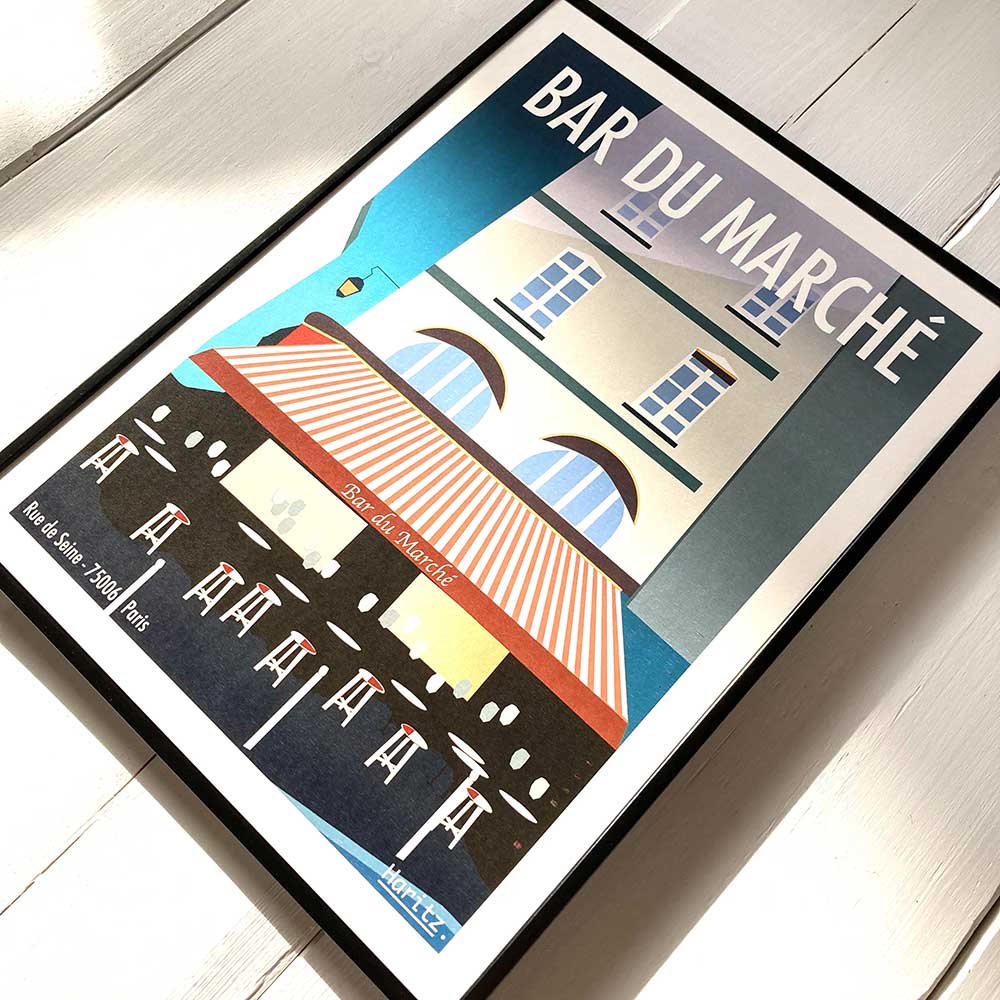 Affiche BAR DU MARCHÉ Paris