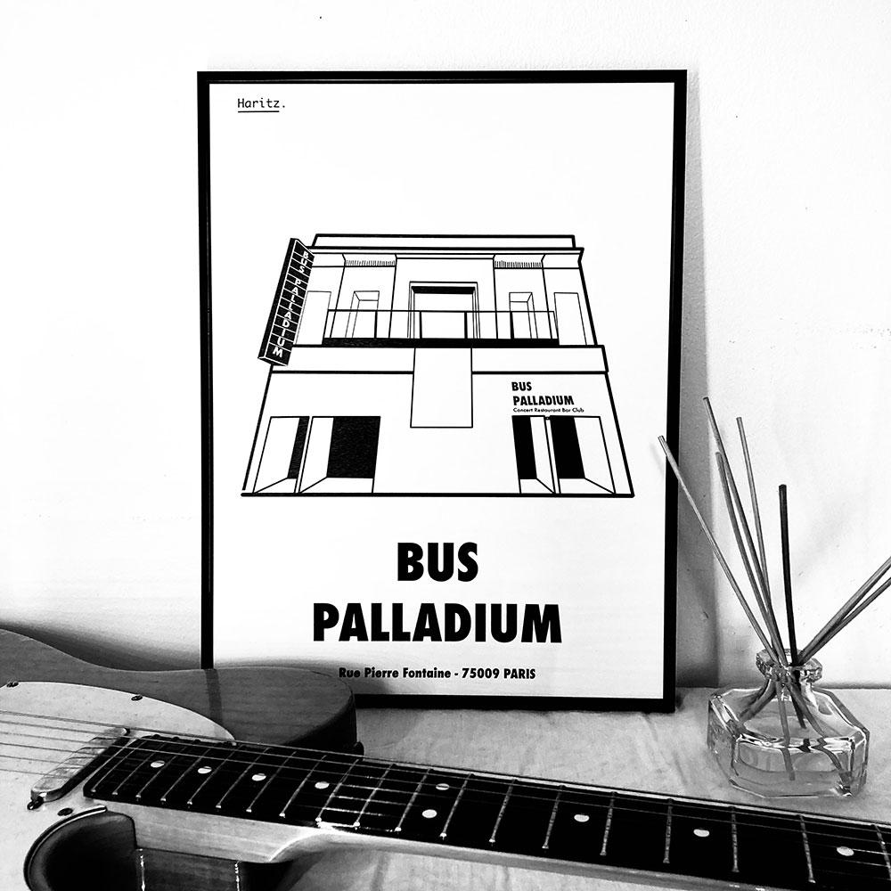 Affiche BUS PALLADIUM Paris