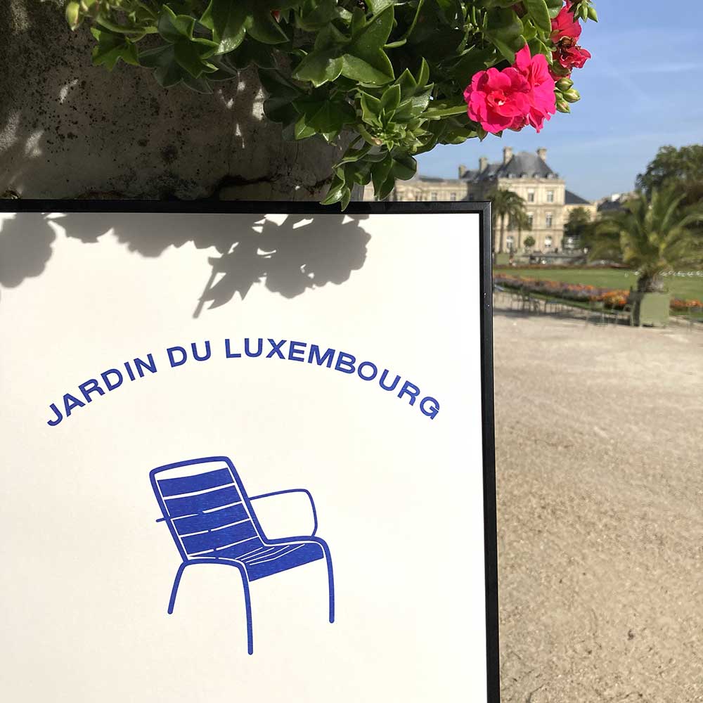 Affiche JARDIN DU LUXEMBOURG Paris