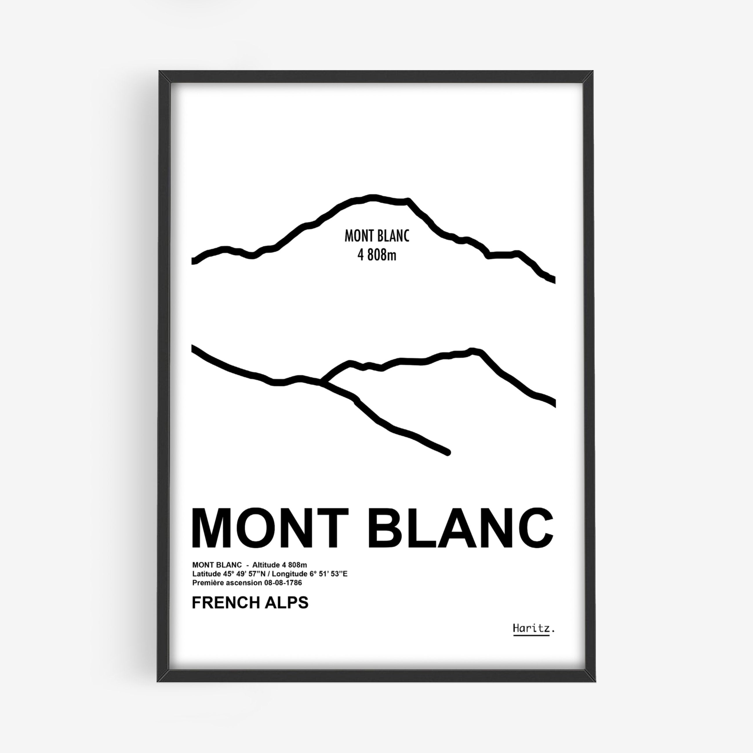 Affiche MONT BLANC