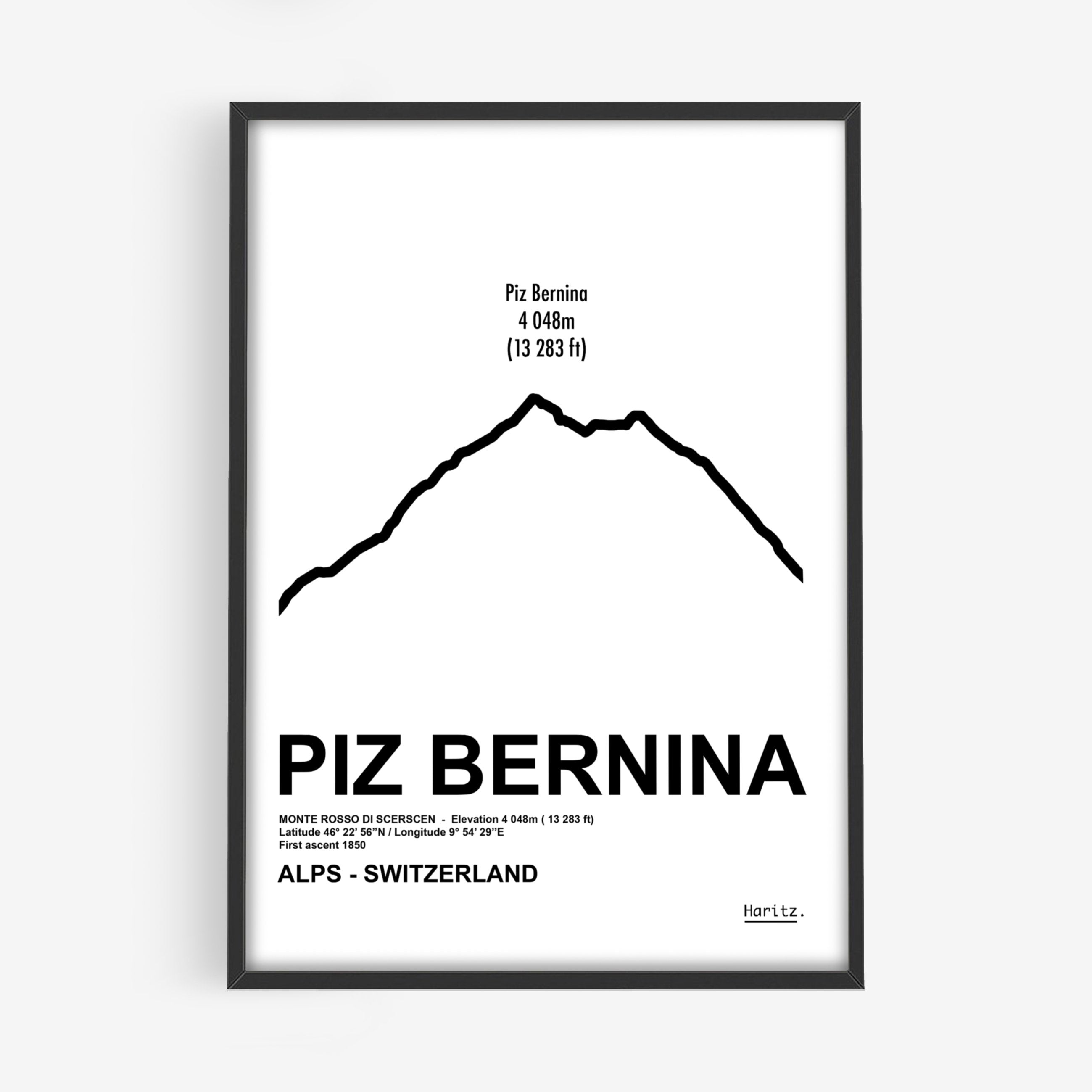 Affiche PIZ BERNINA