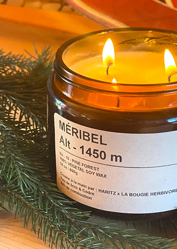 Bougie Méribel - Feu de bois & Cèdre