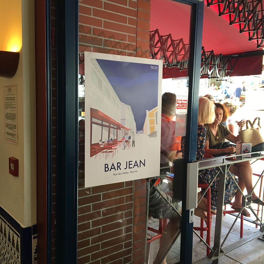 Affiche BAR JEAN, Biarritz