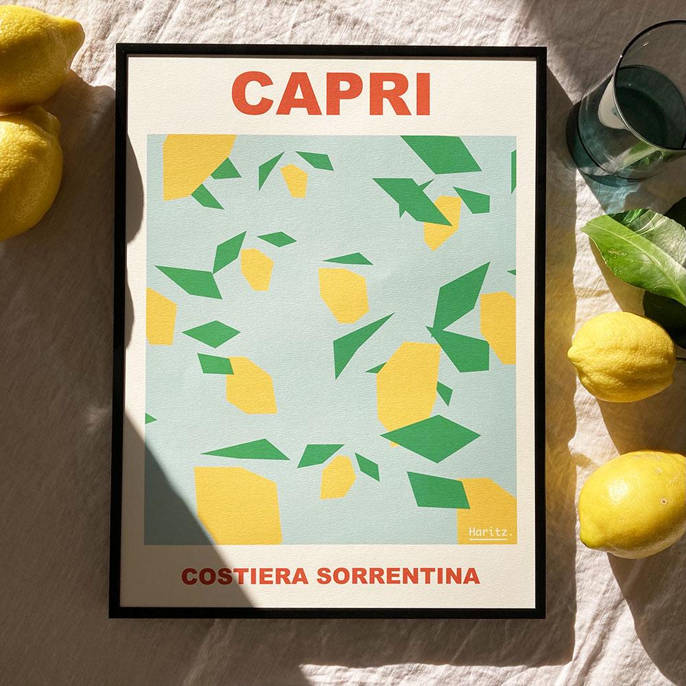 Affiche CAPRI COSTIERA SORRENTINA