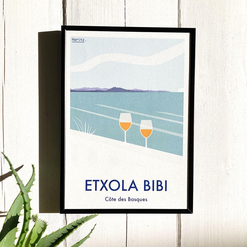 Affiche ETXOLA BIBI Biarritz