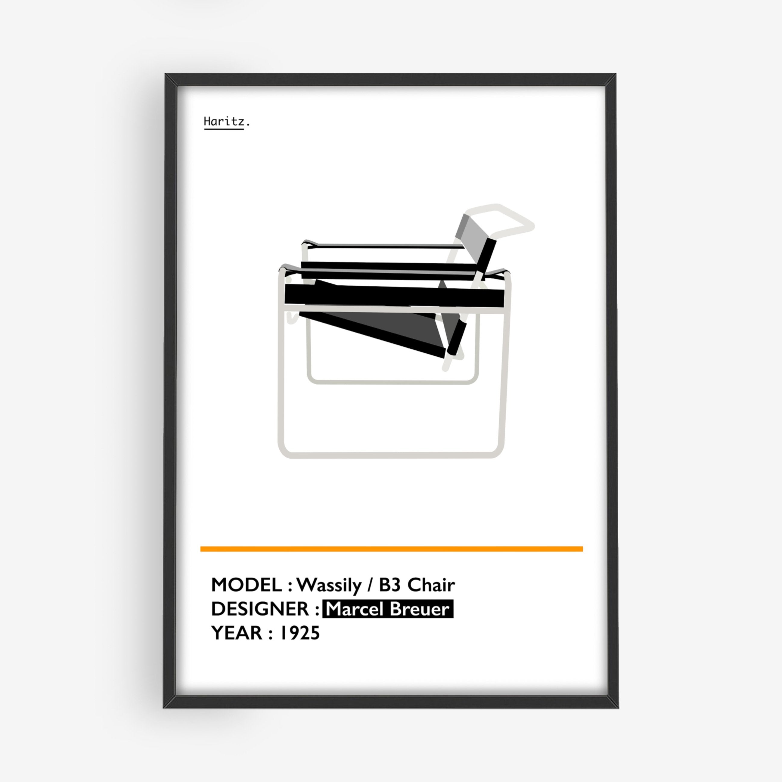 Affiche MARCEL BREUER B3 CHAIR 1925