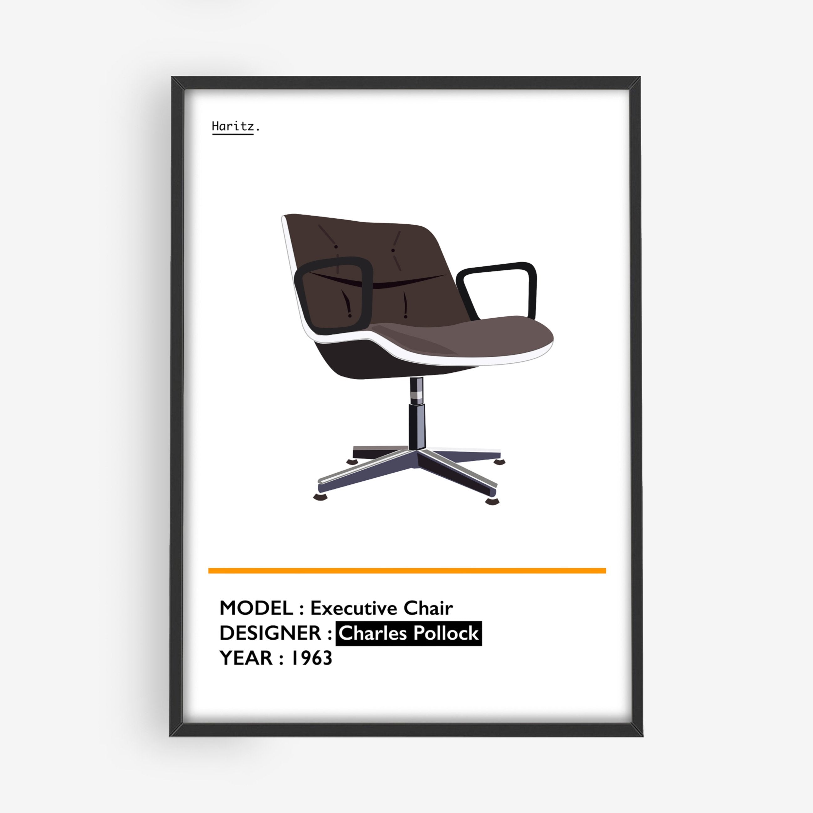 Affiche EXECUTIVE CHAIR, Pollock 1963