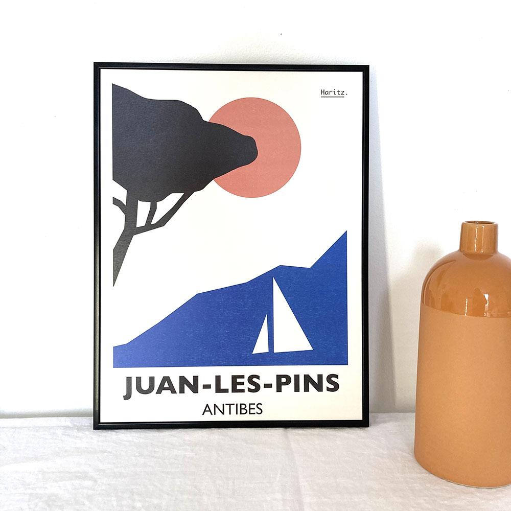 Affiche JUAN-LES-PINS, ANTIBES
