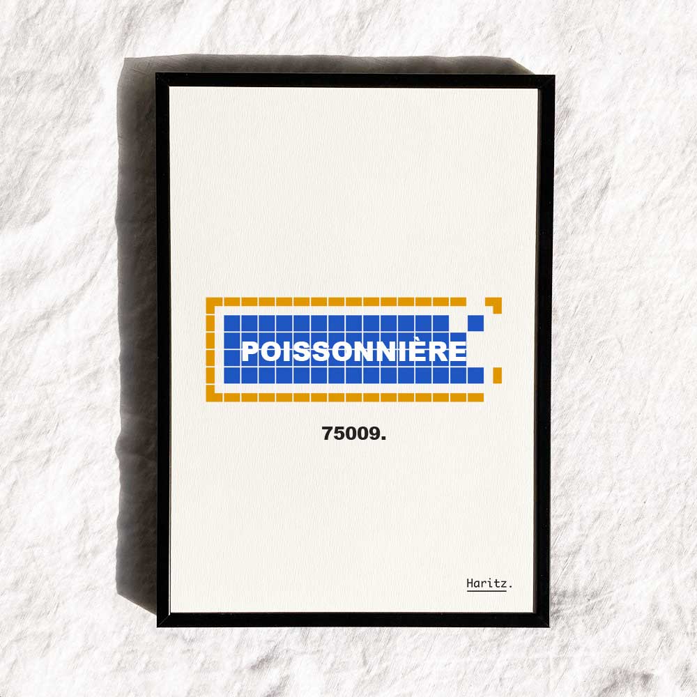 Affiche POISSONIÈRE - Paris 9eme