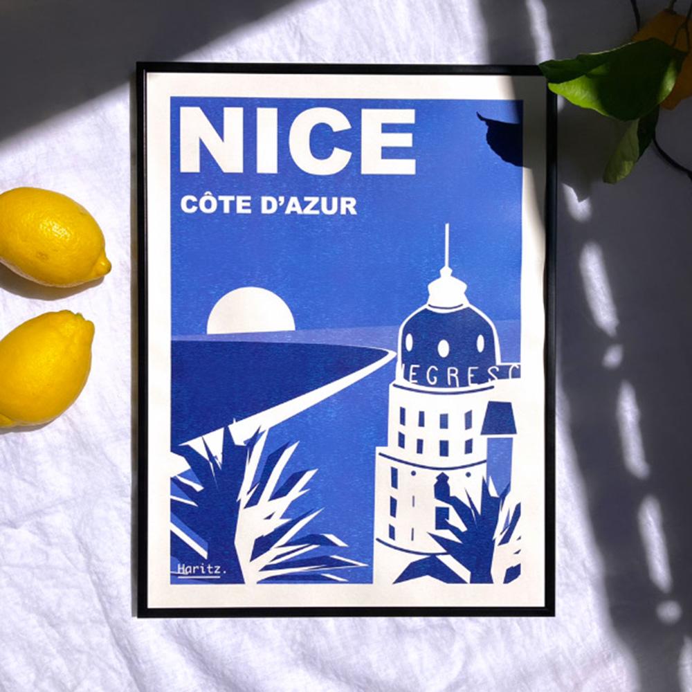 Affiche NICE Côte d'Azur