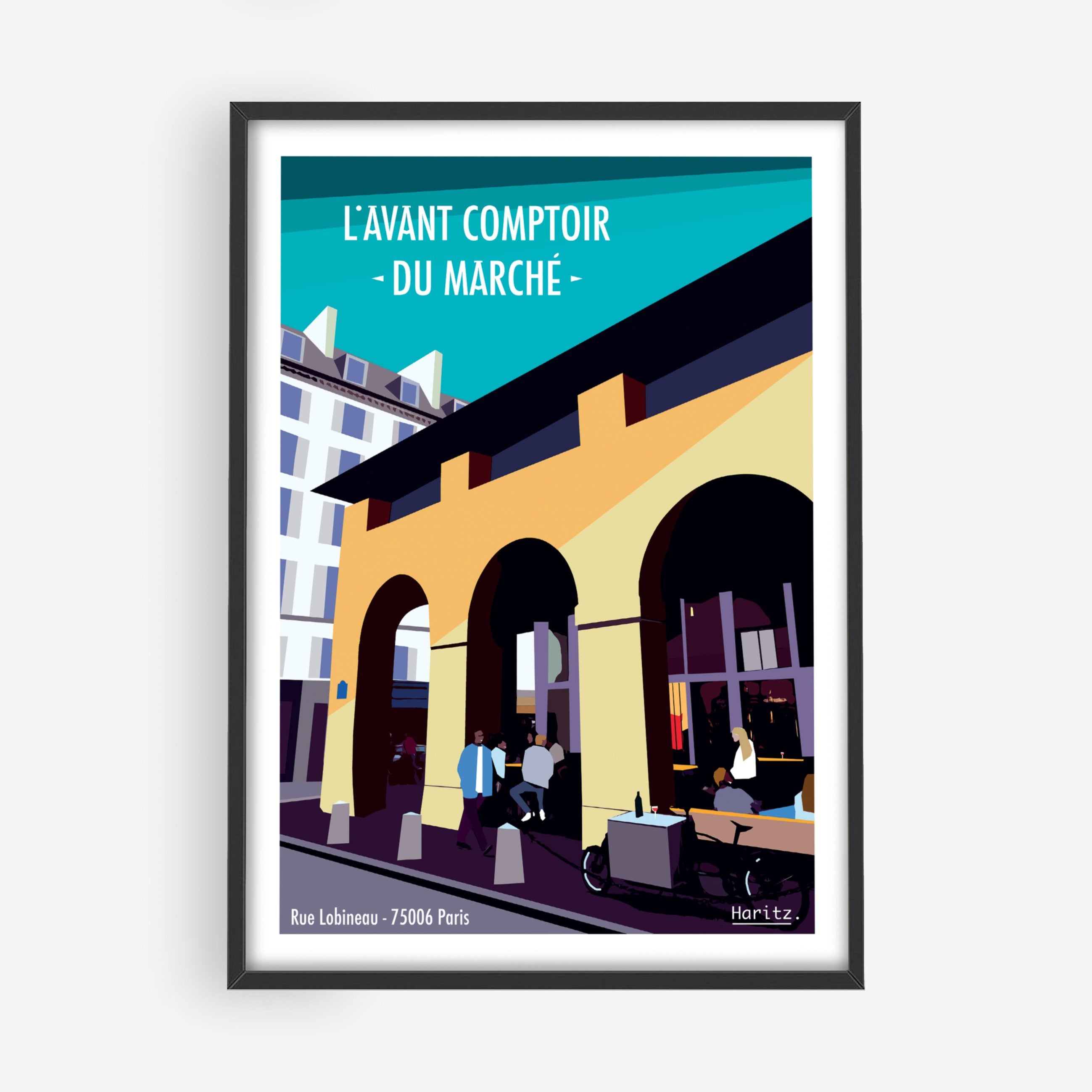 Affiche L’AVANT COMPTOIR DU MARCHÉ Paris