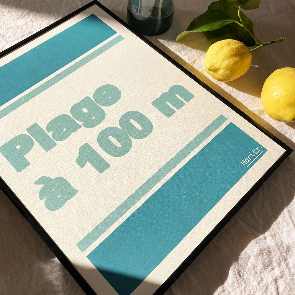 Affiche PLAGE À 100m