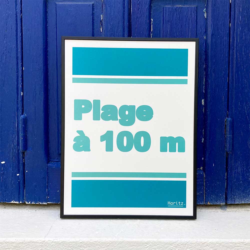 Affiche PLAGE À 100m