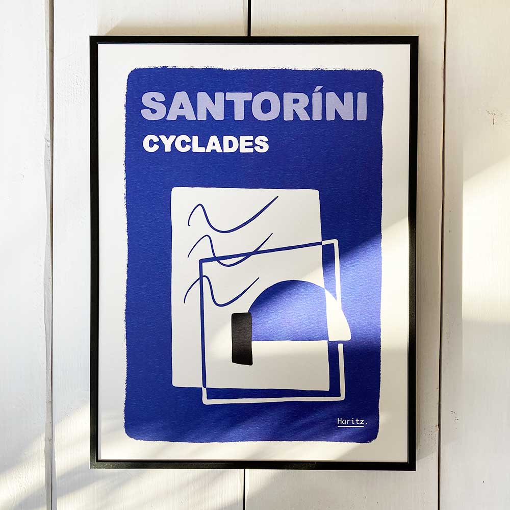 Affiche SANTORINI