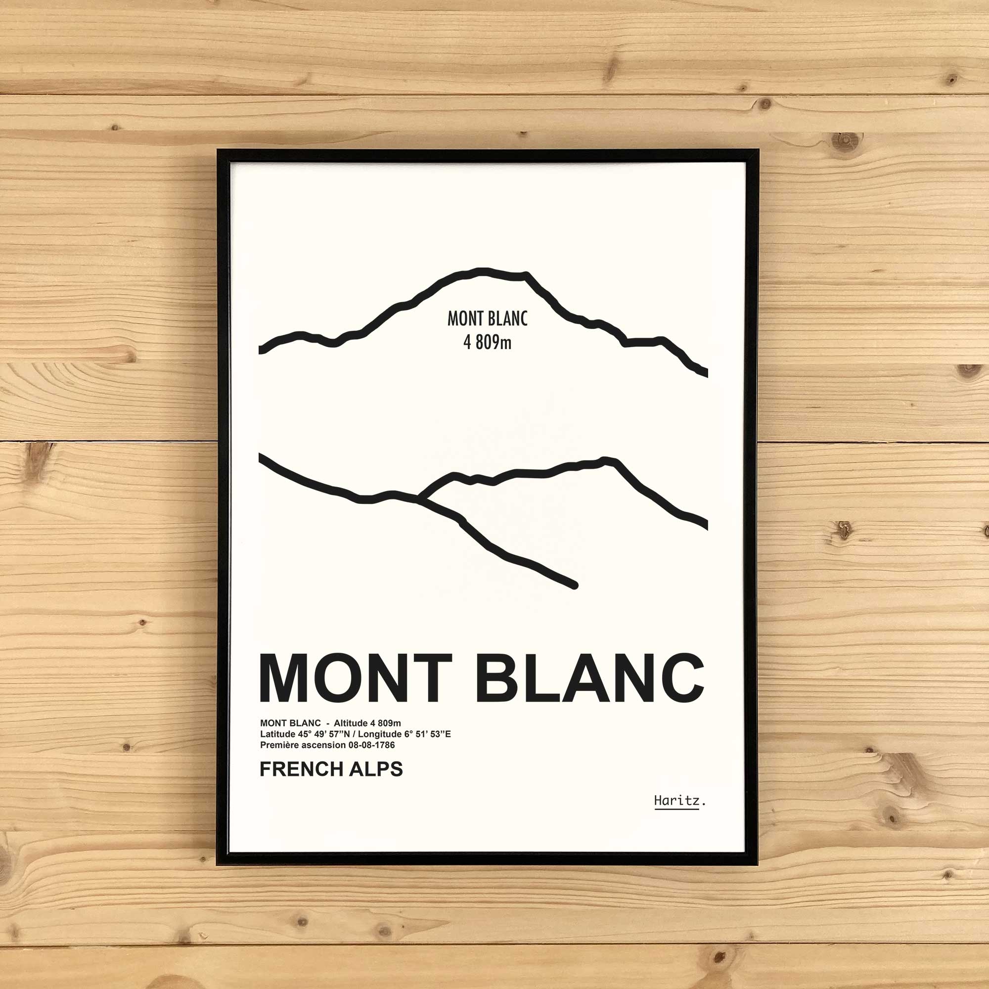Affiche MONT BLANC