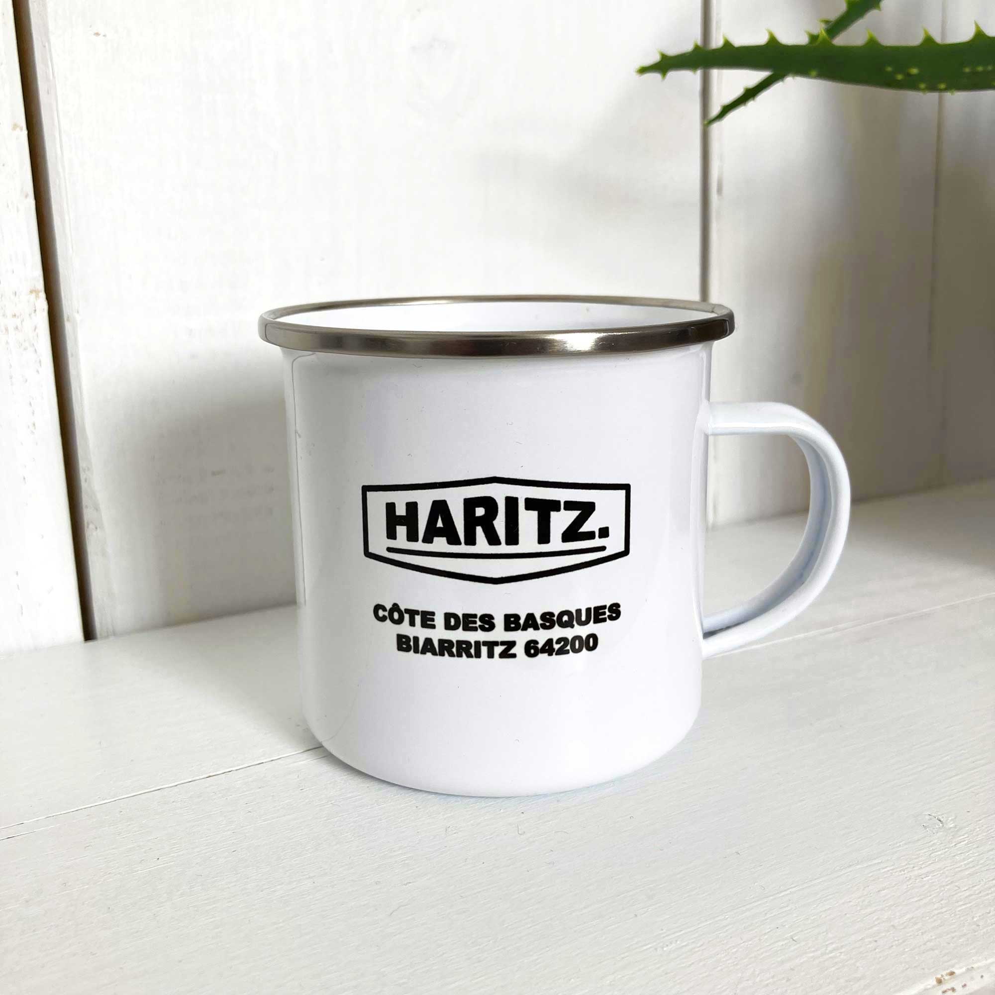 Mug SALTY "Biarritz, Côte des Basques" - Métal émaillé