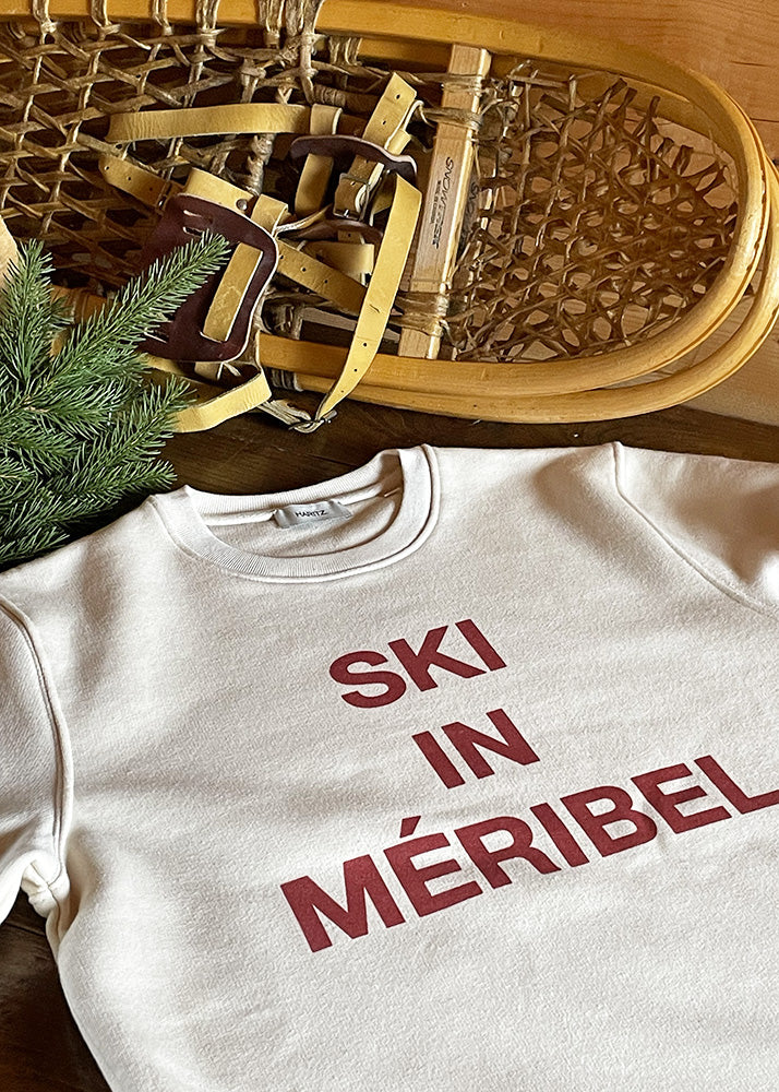 Sweat-Shirt SKI IN MÉRIBEL - Écru