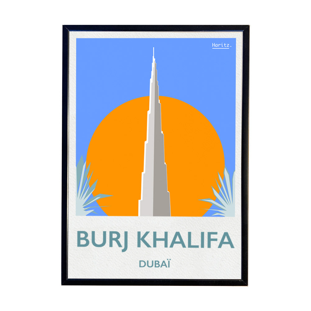 Affiche BURJ KHALIFA - Dubaï - (limitée)