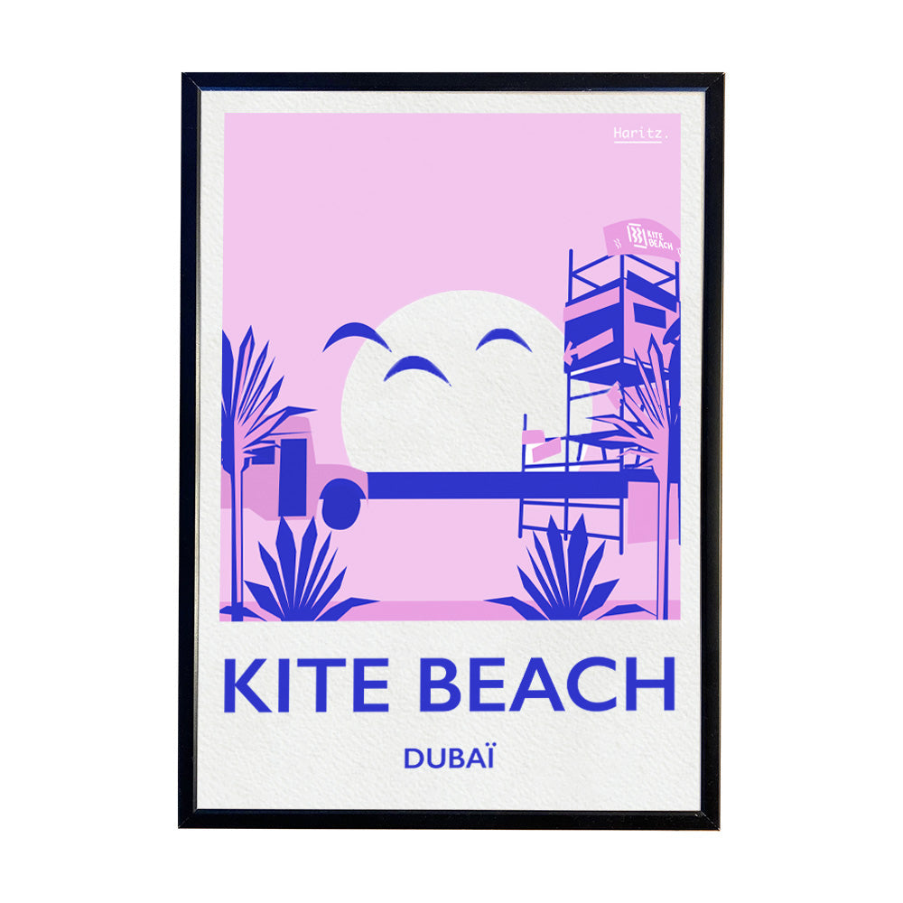 Affiche KITE BEACH - Dubaï (limitée)