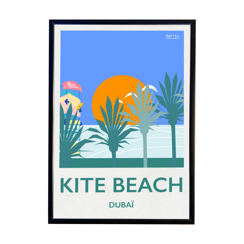 Affiche KITE BEACH #2 - Dubaï (limitée)