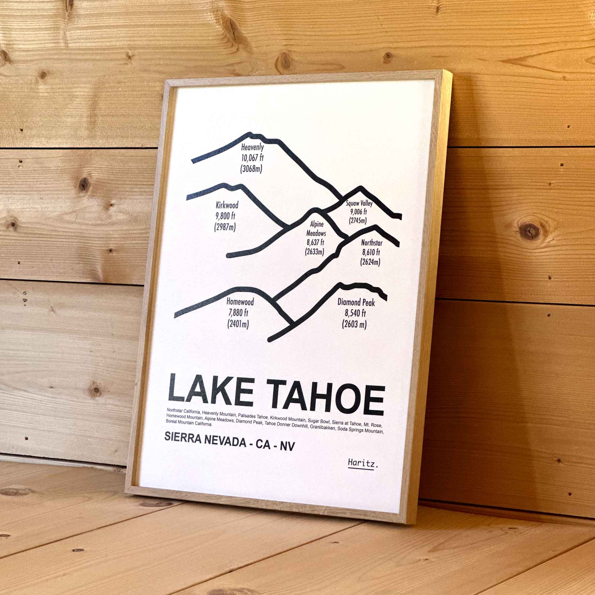 Affiche Lake Tahoe