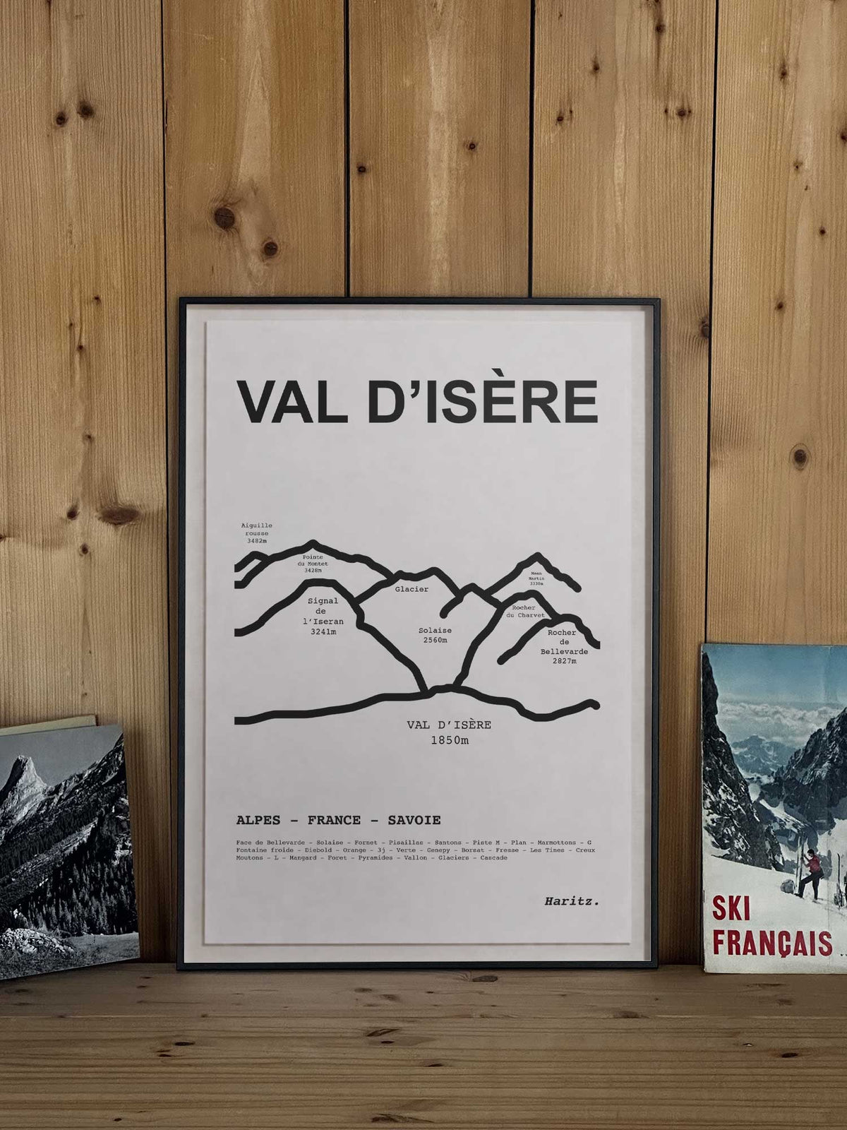 Affiche Val d'Isère - Décoration Montagne Contemporaine | Haritz