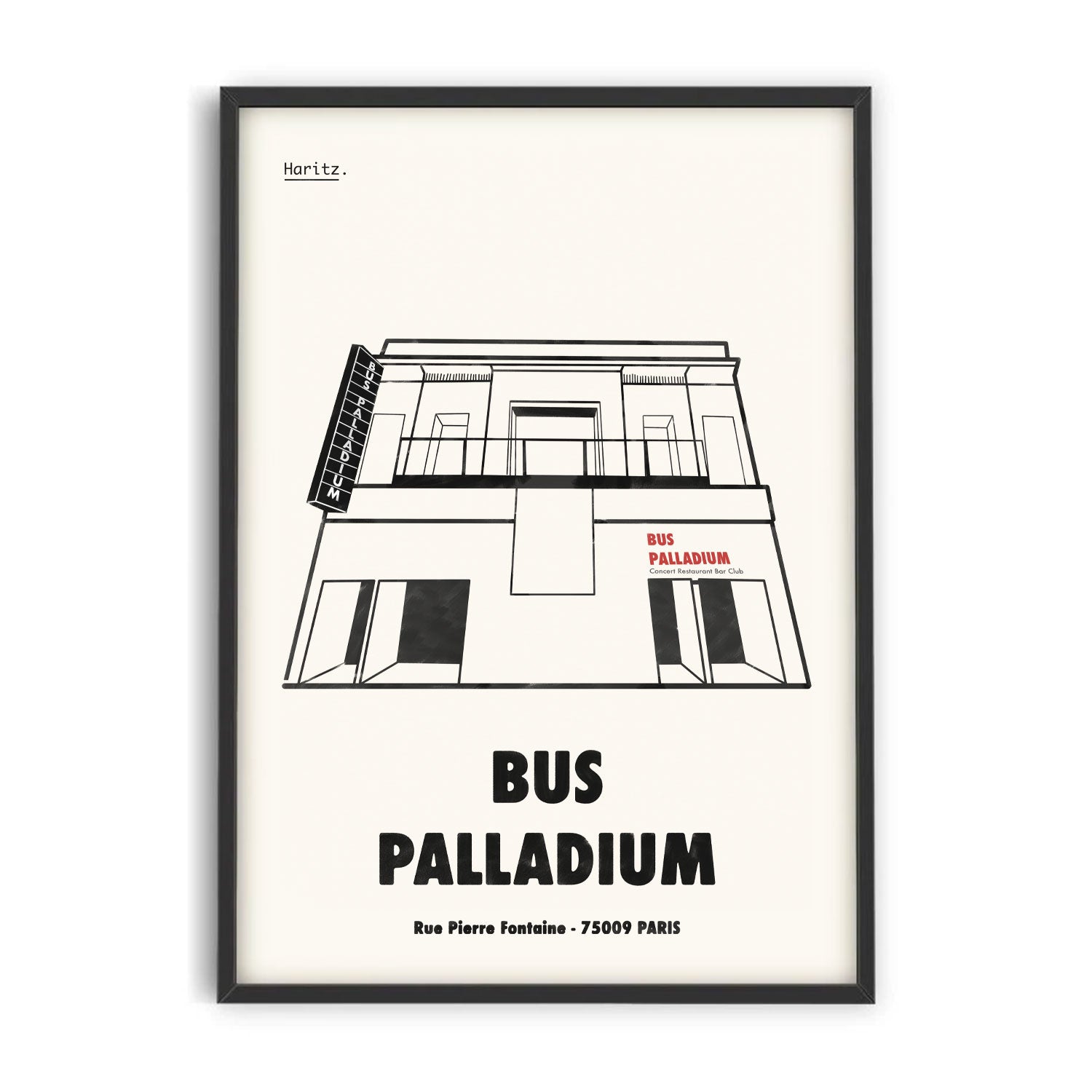 Affiche BUS PALLADIUM Paris