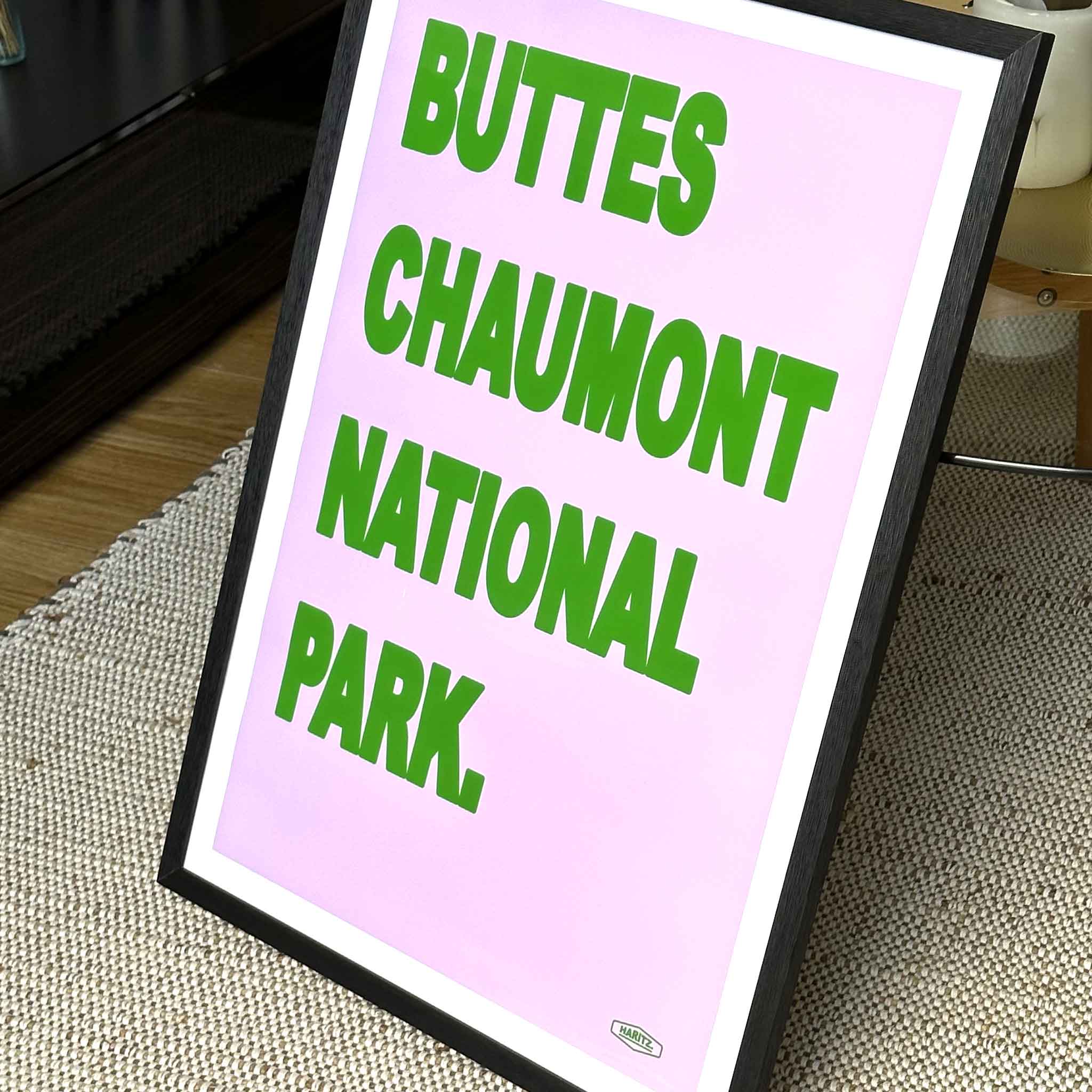 Affiche BUTTES CHAUMONT NATIONAL PARK