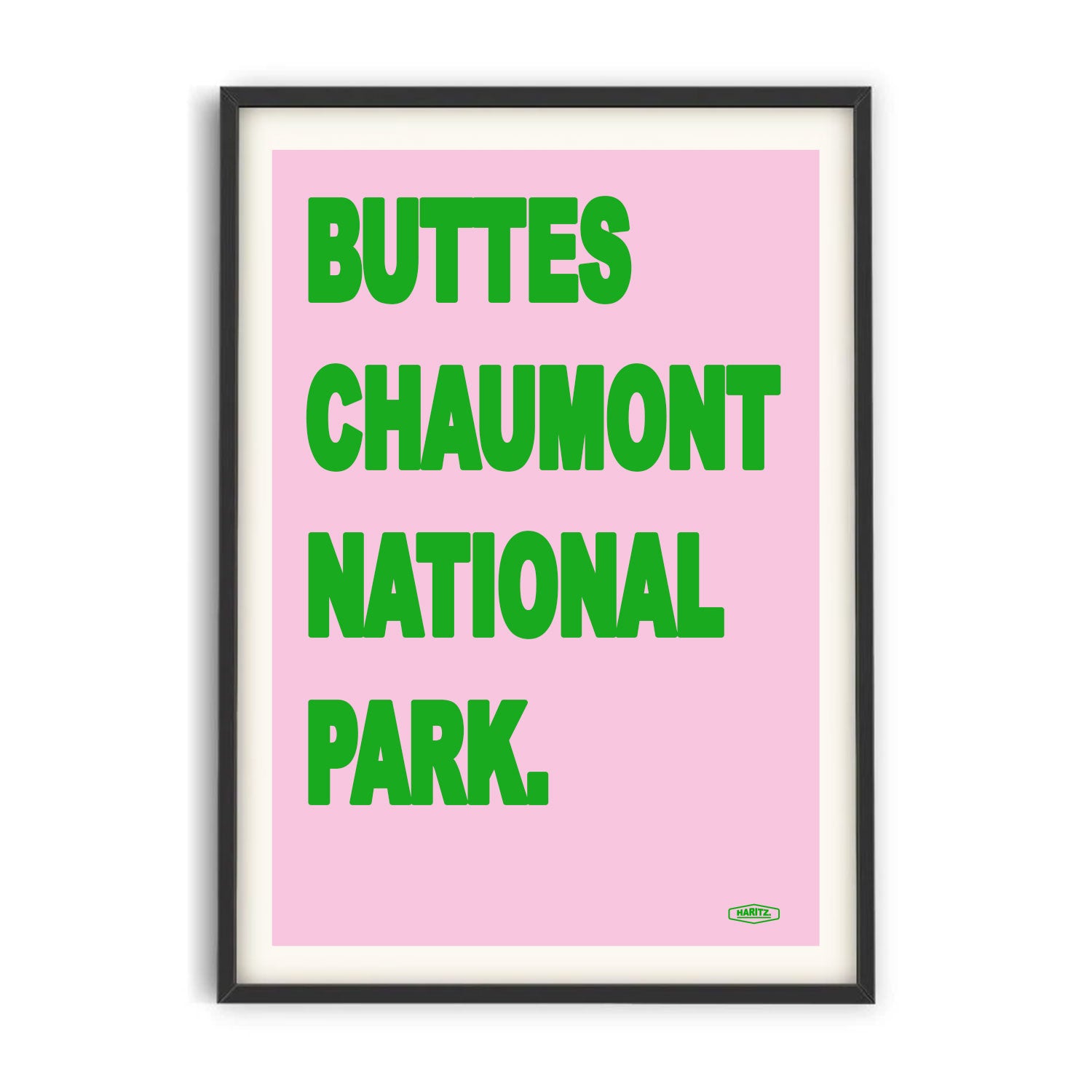 Affiche BUTTES CHAUMONT NATIONAL PARK