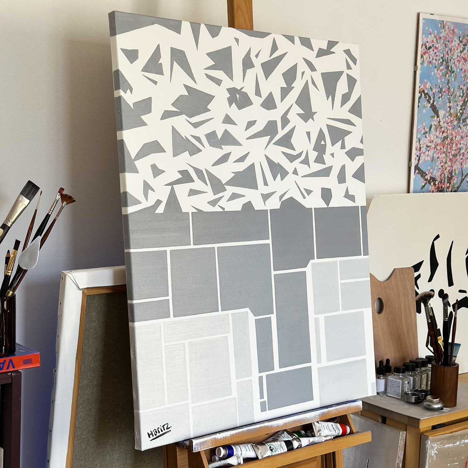 Oeuvre originale Haritz - Art contemporain, peinture sur toile