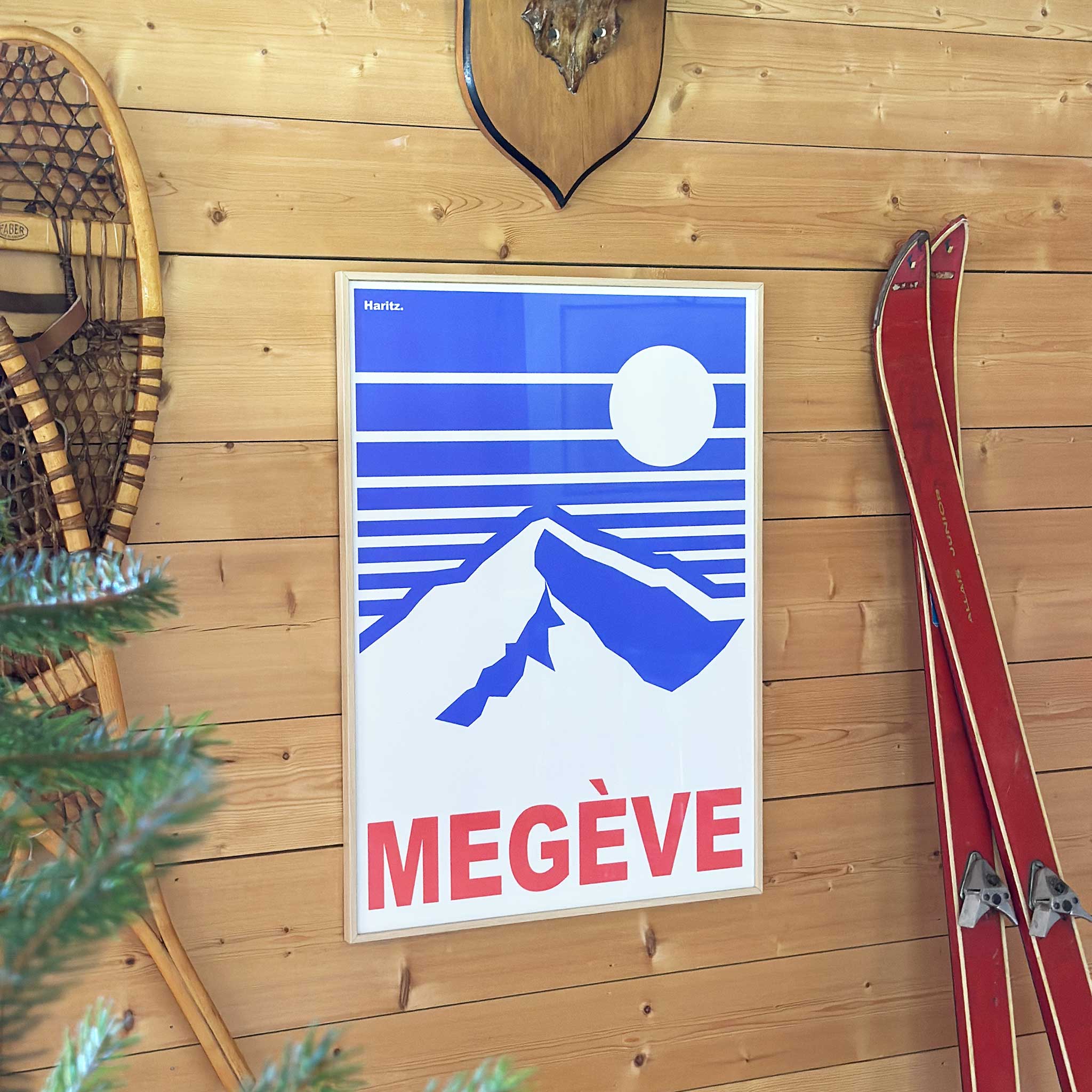 Affiche Megève - 80's