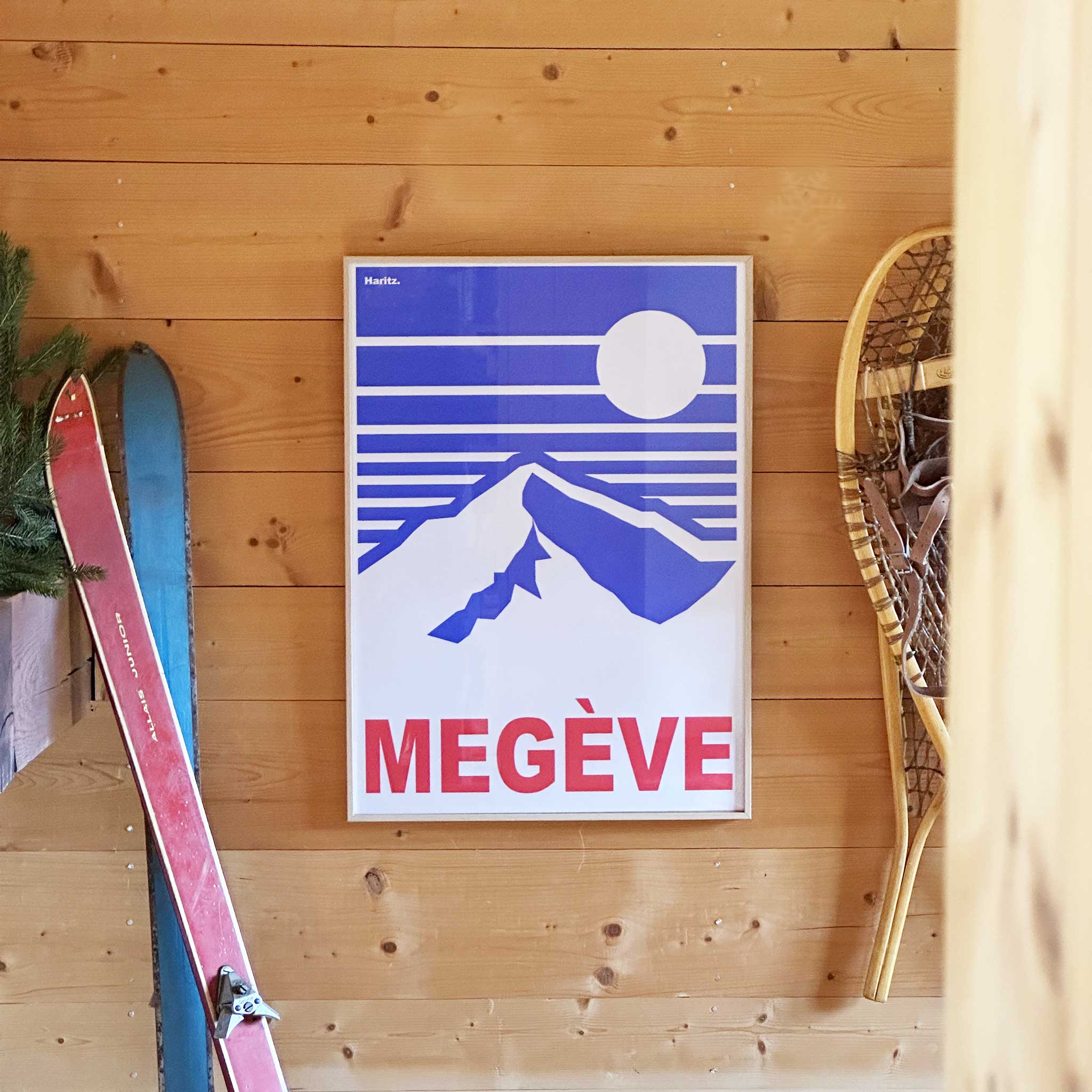 Affiche Megève - 80's