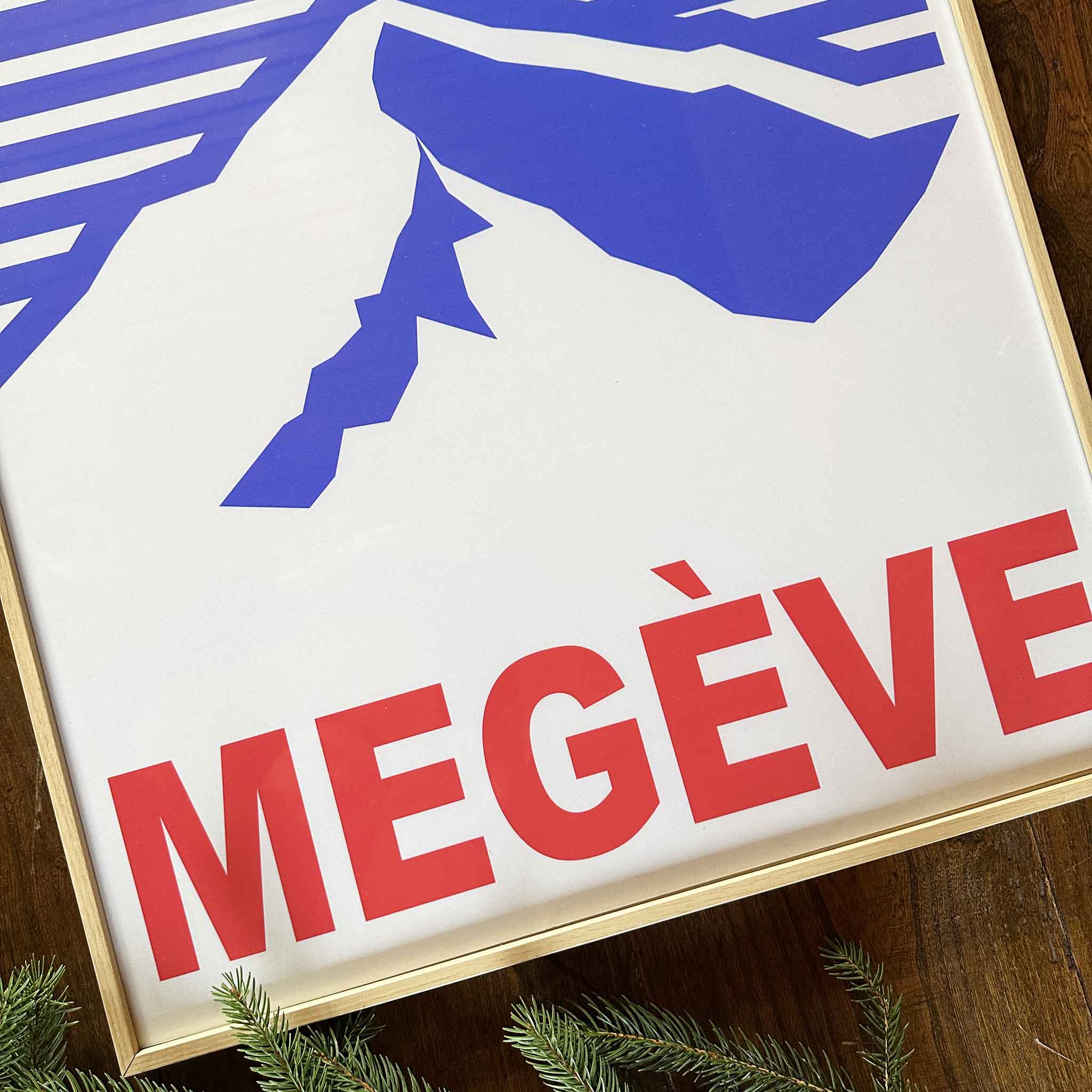 Affiche Megève - 80's